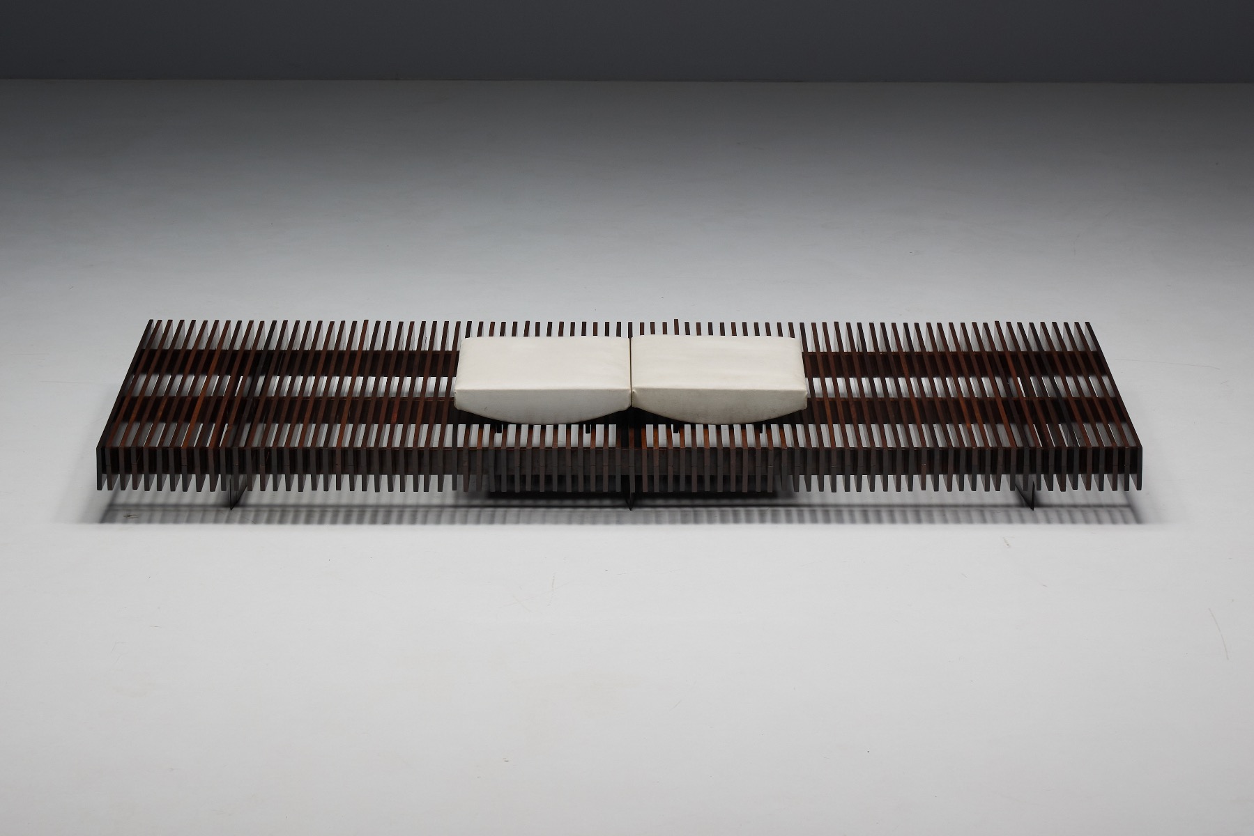 Slatted Bench by Móveis Ambiente - 1965