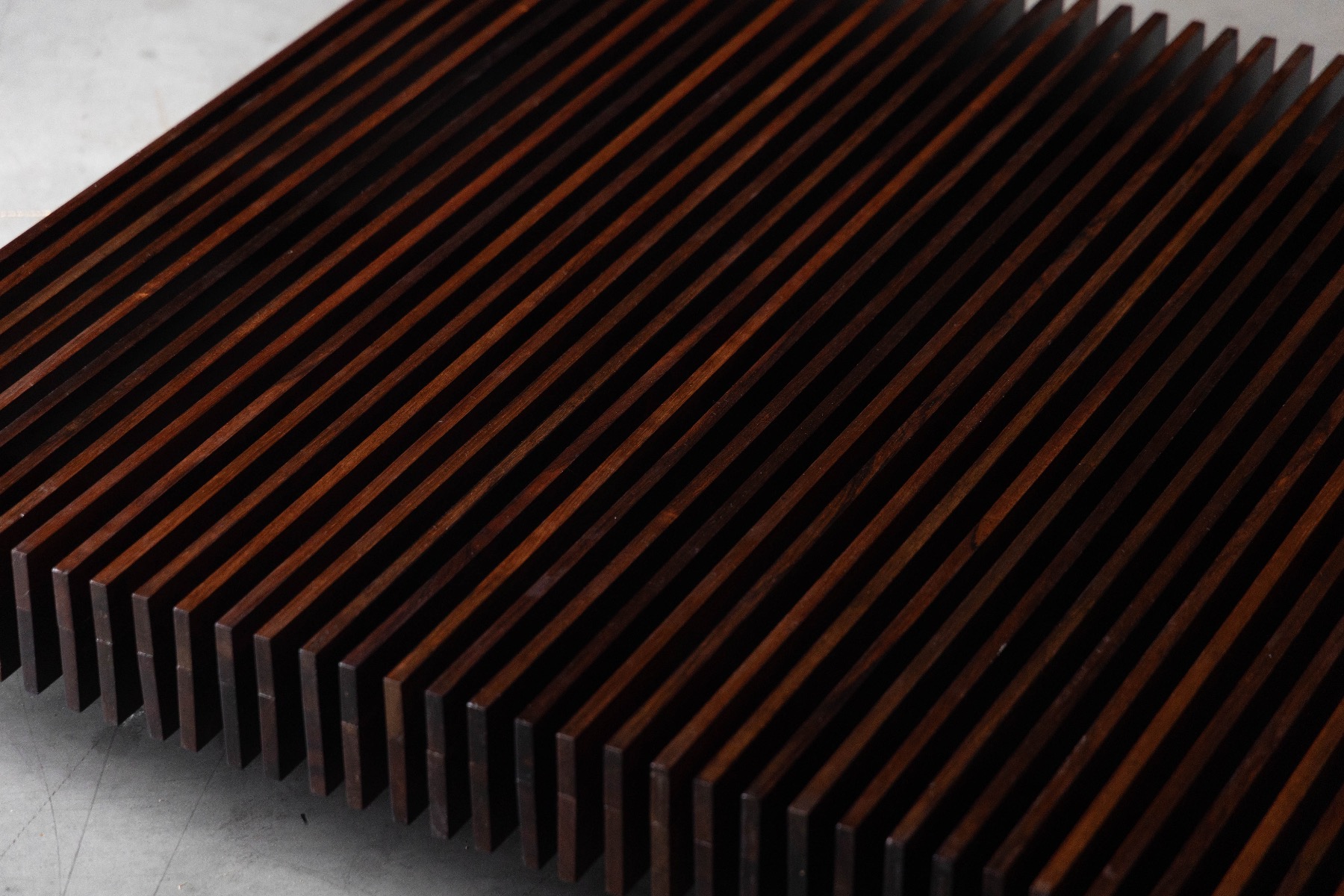 Slatted Bench by Móveis Ambiente - 1965
