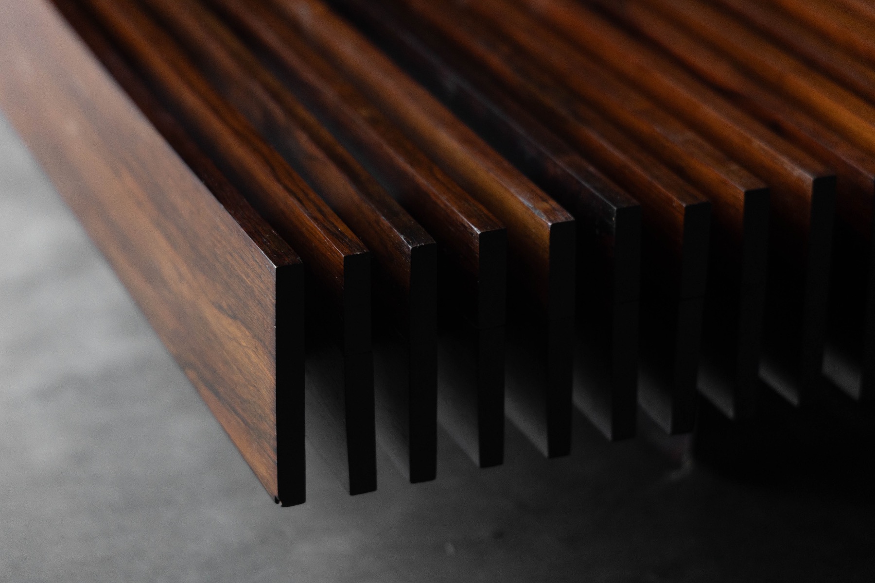 Slatted Bench by Móveis Ambiente - 1965