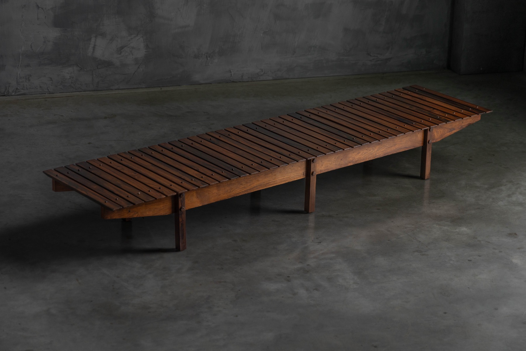 Slatted “Mucki” Bench by Sergio Rodrigues, Brazil - 1960s