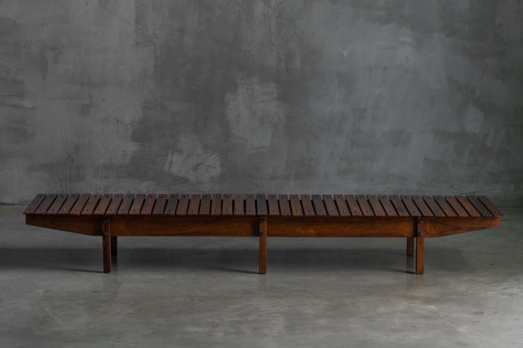 Slatted “Mucki” Bench by Sergio Rodrigues, Brazil - 1960s