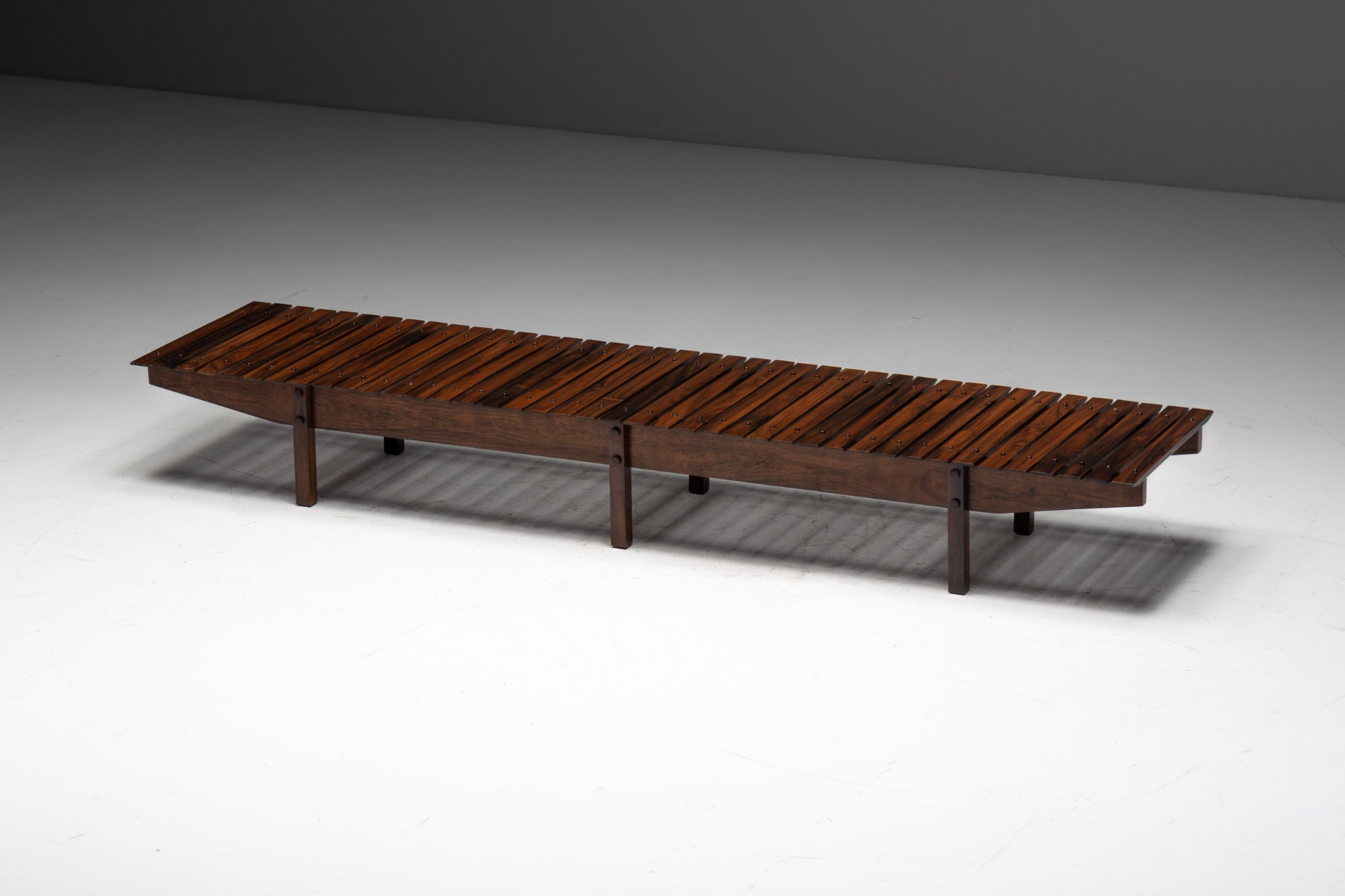 Slatted “Mucki” Bench by Sergio Rodrigues, Brazil - 1960s