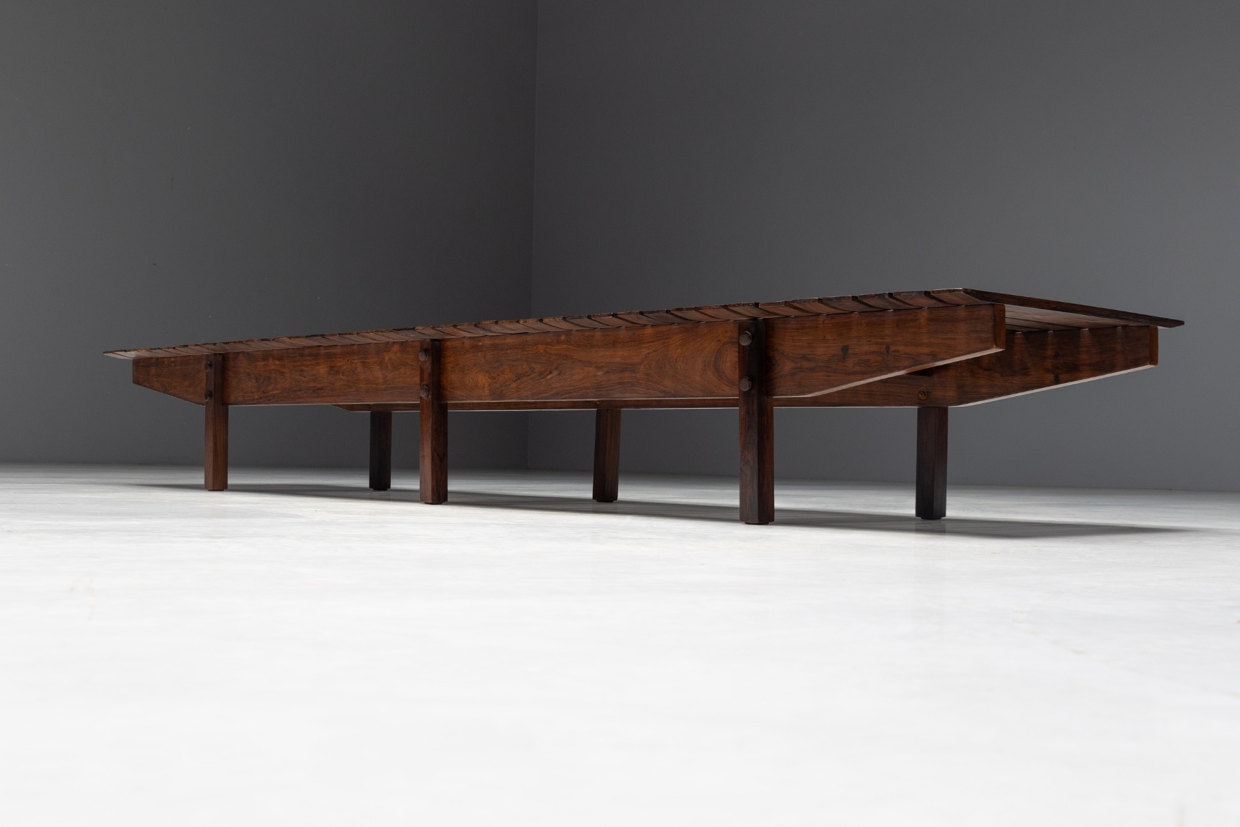 Slatted “Mucki” Bench by Sergio Rodrigues, Brazil - 1960s