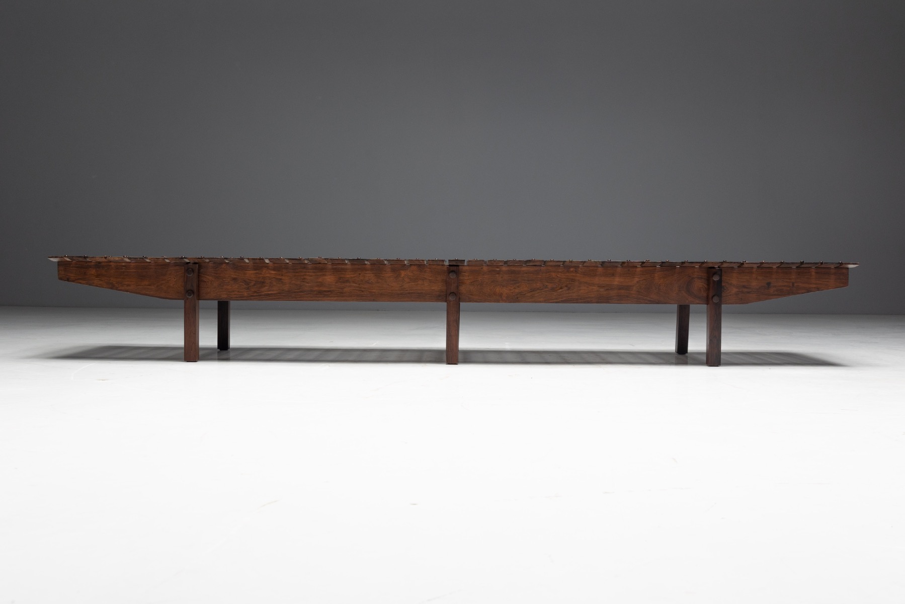 Slatted “Mucki” Bench by Sergio Rodrigues, Brazil - 1960s