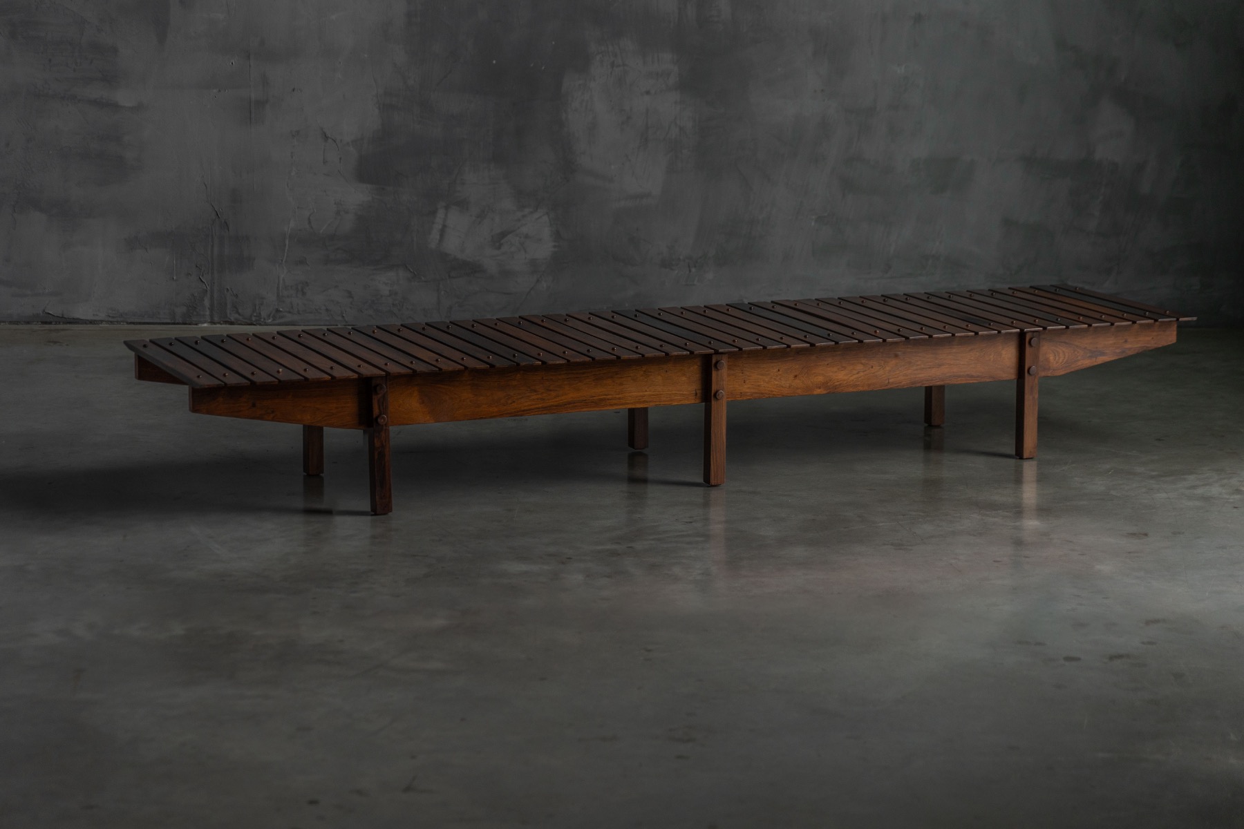Slatted “Mucki” Bench by Sergio Rodrigues, Brazil - 1960s