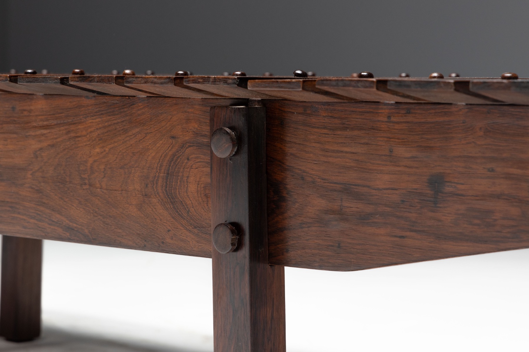 Slatted “Mucki” Bench by Sergio Rodrigues, Brazil - 1960s