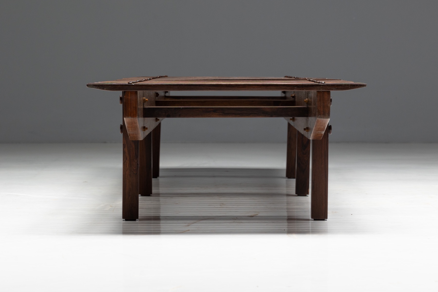 Slatted “Mucki” Bench by Sergio Rodrigues, Brazil - 1960s