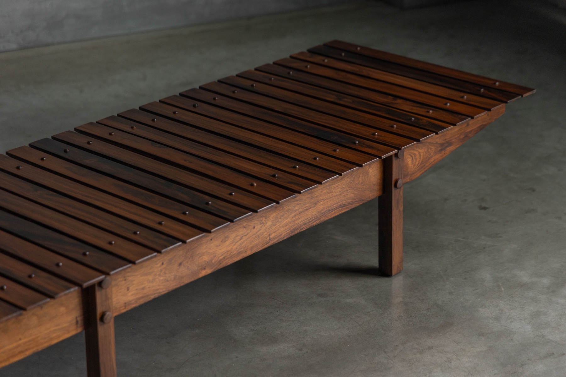 Slatted “Mucki” Bench by Sergio Rodrigues, Brazil - 1960s