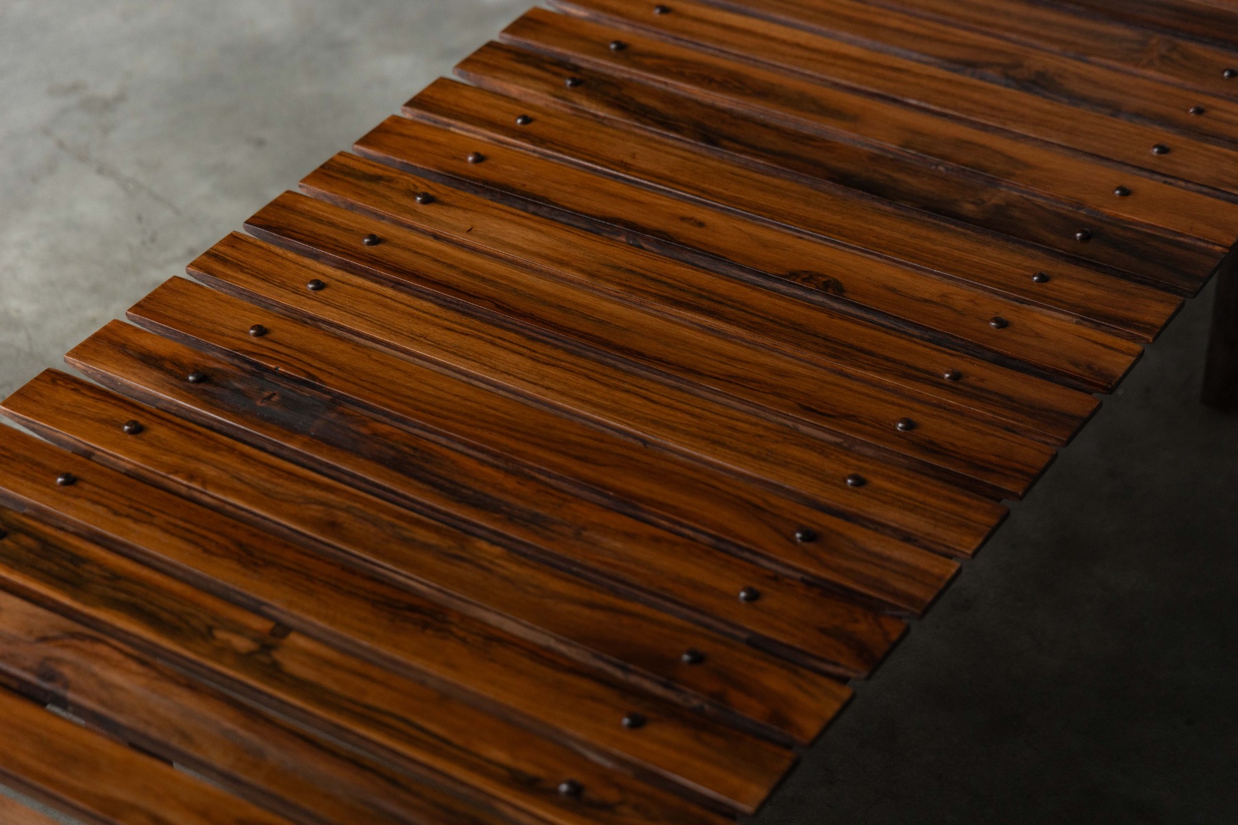Slatted “Mucki” Bench by Sergio Rodrigues, Brazil - 1960s