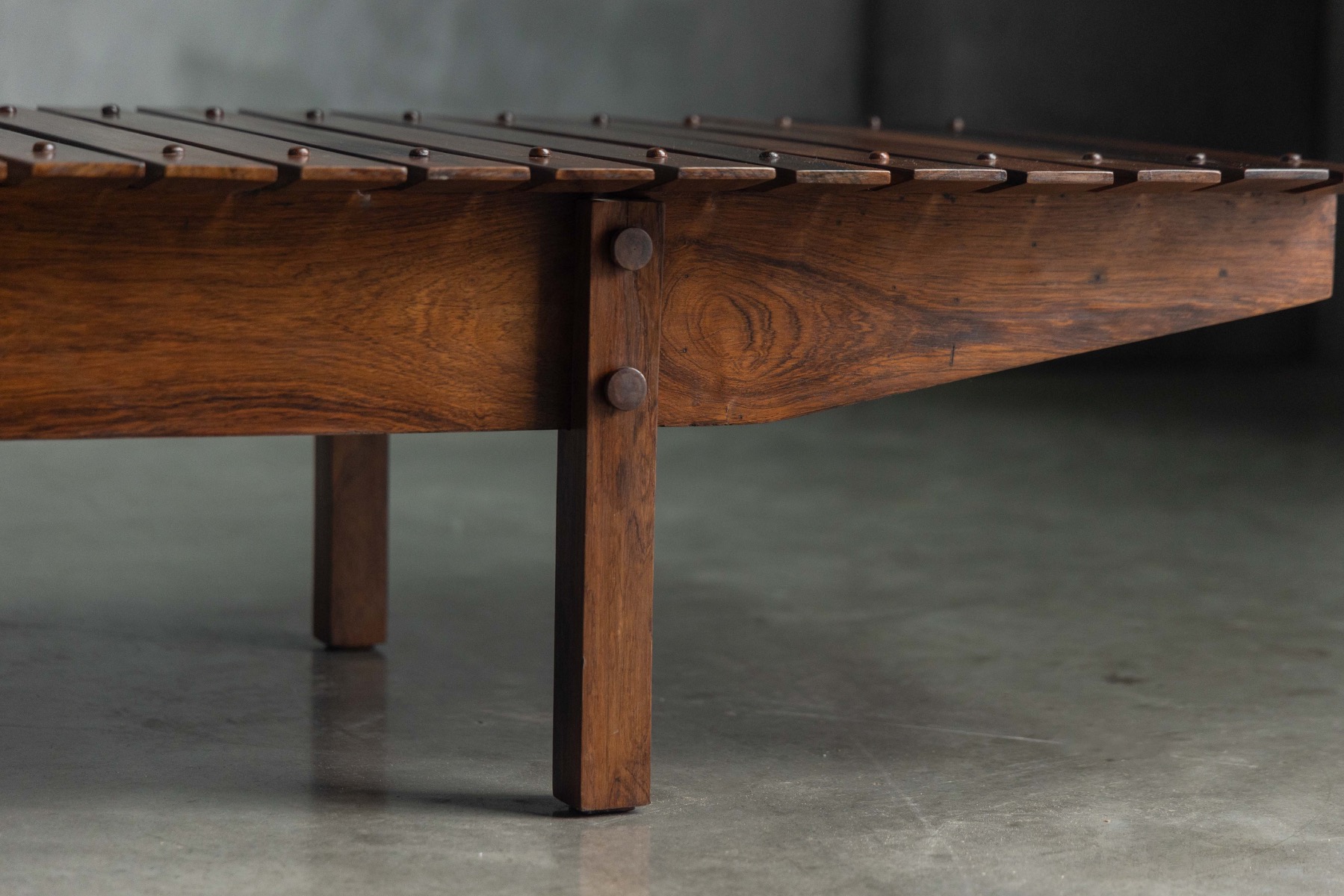 Slatted “Mucki” Bench by Sergio Rodrigues, Brazil - 1960s