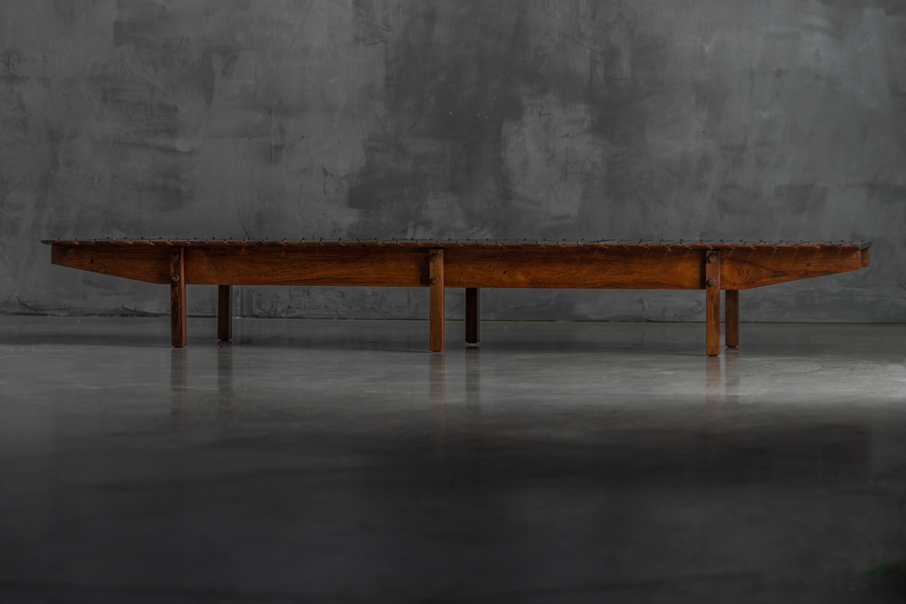 Slatted “Mucki” Bench by Sergio Rodrigues, Brazil - 1960s
