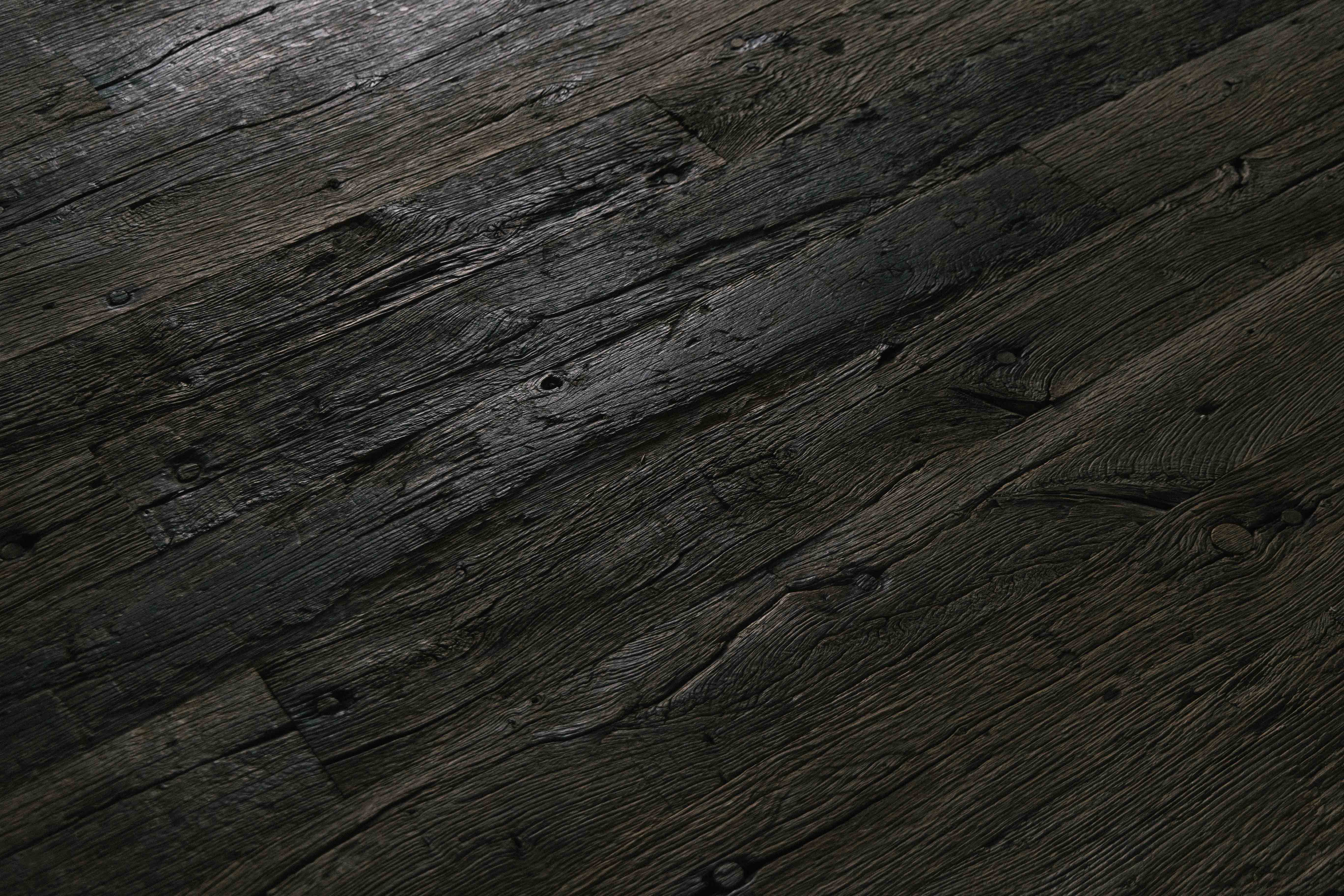 Solid Oak Flooring with Authentic Patina - 20th Century