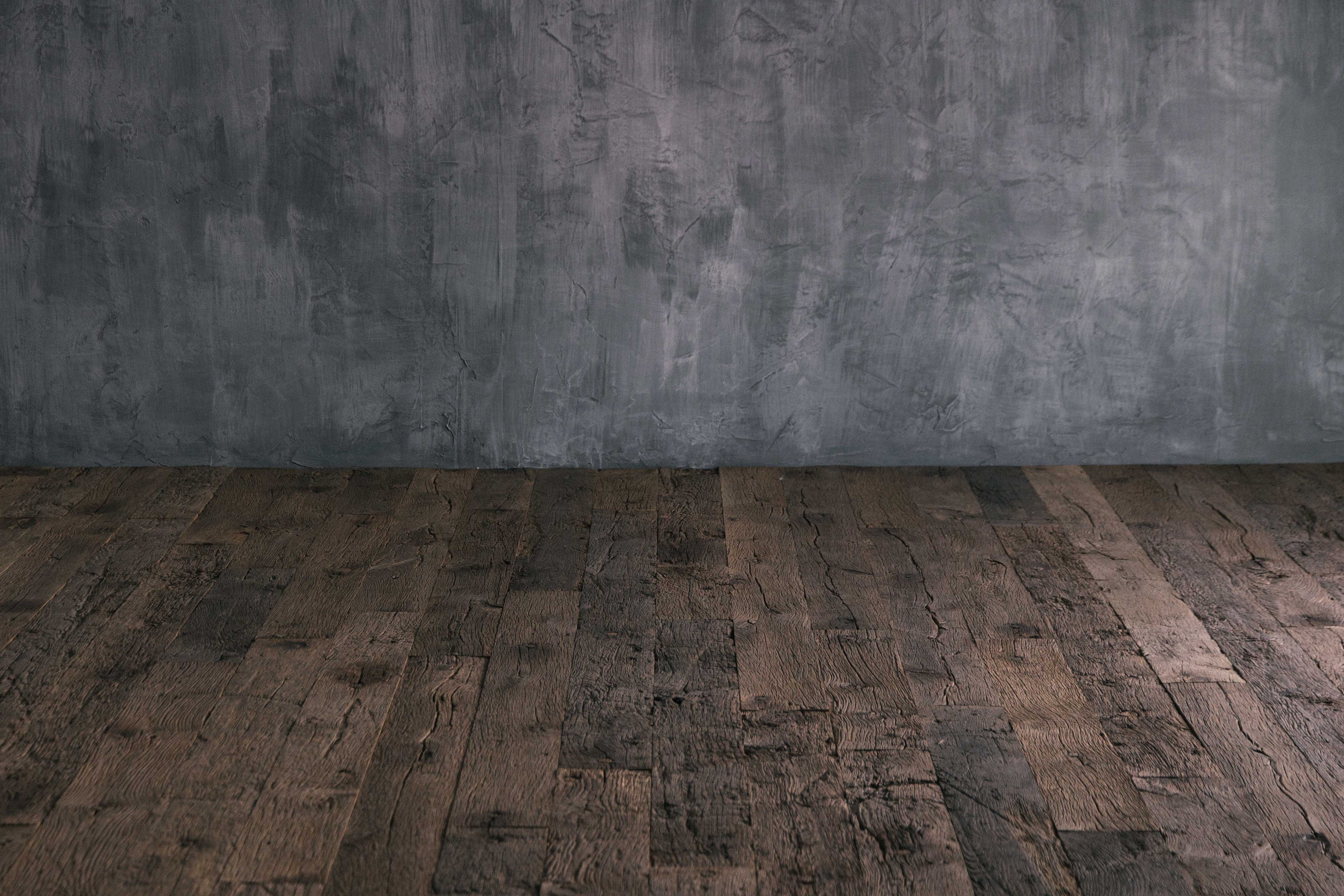 Solid Oak Flooring with Authentic Patina - 20th Century