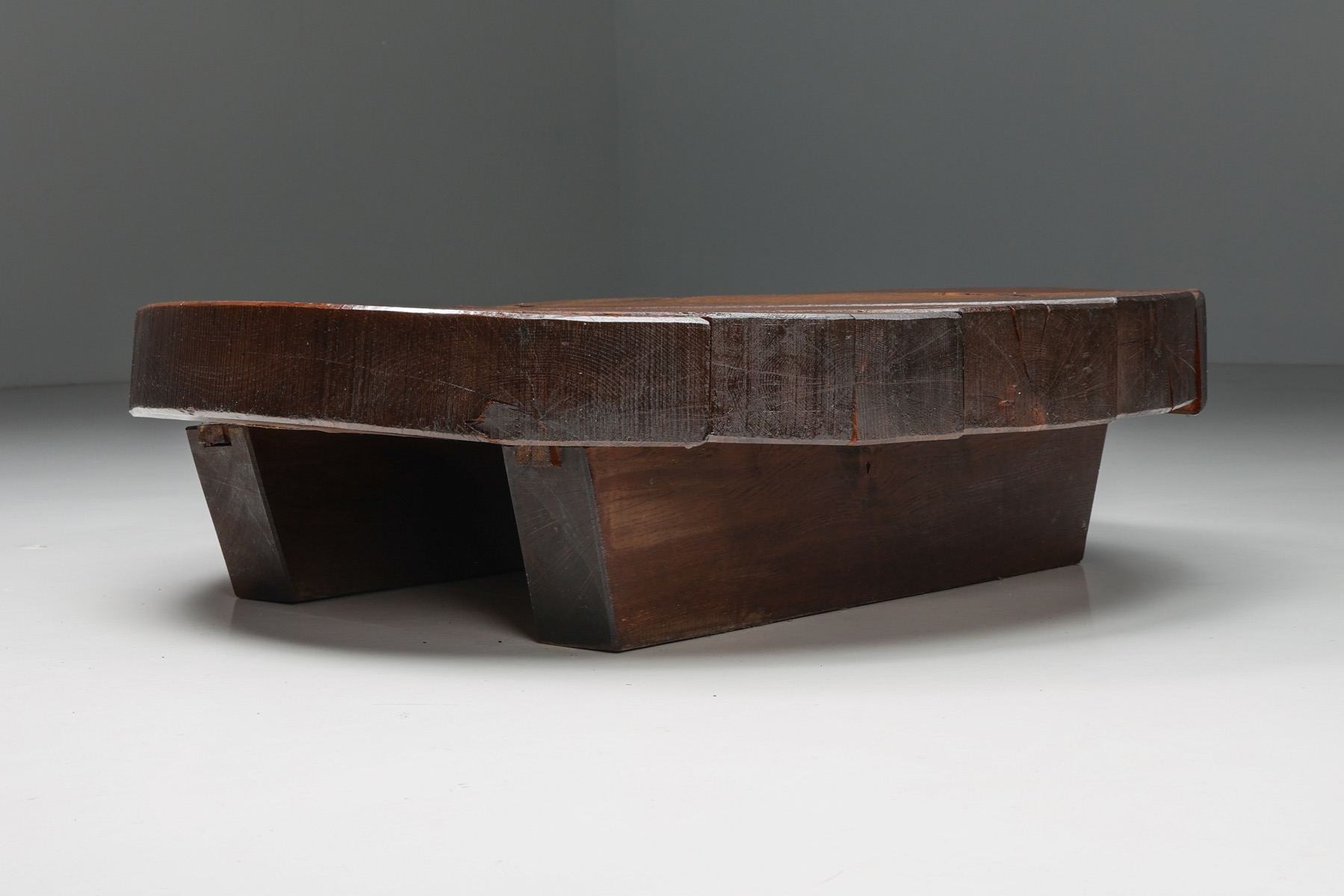 Solid Wabi-Sabi Coffee Table - 1950's