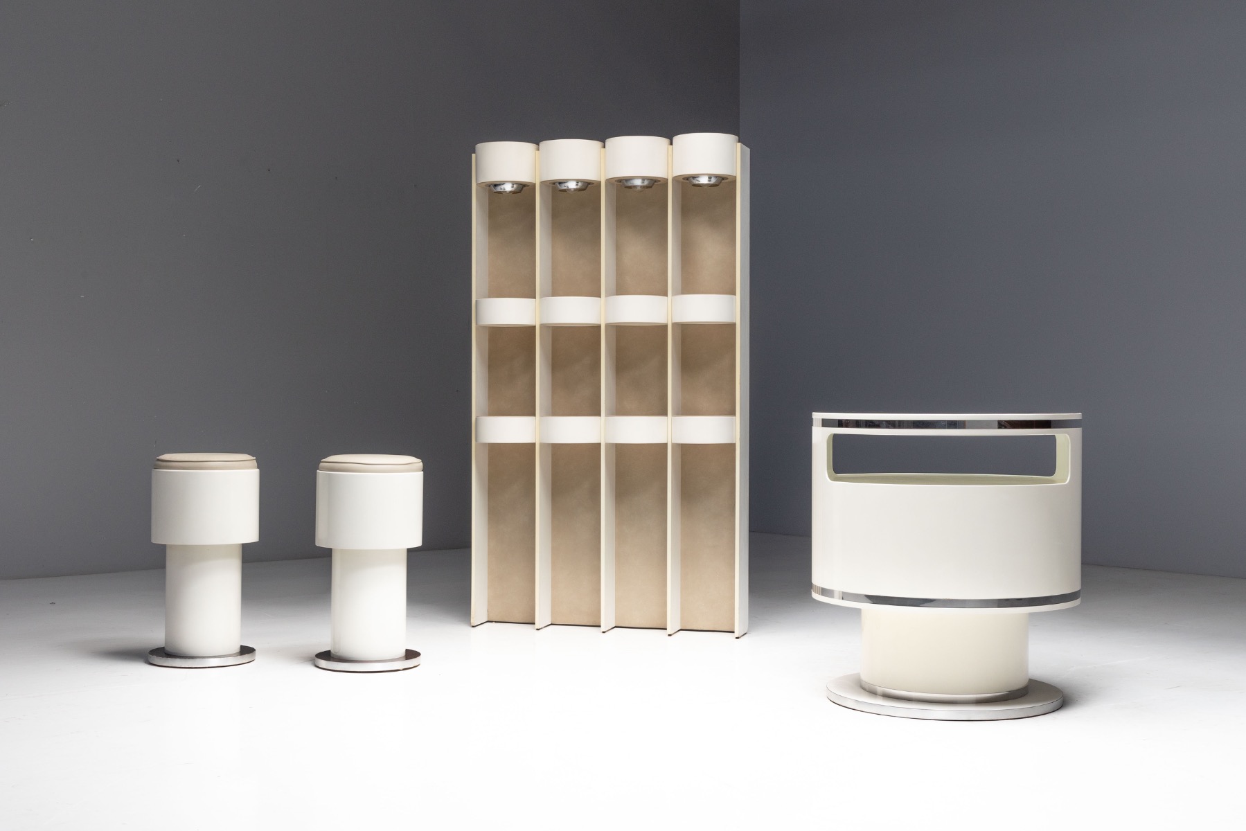 Space Age Modular Bar Set by Joe Colombo, Italy - ca. 1968