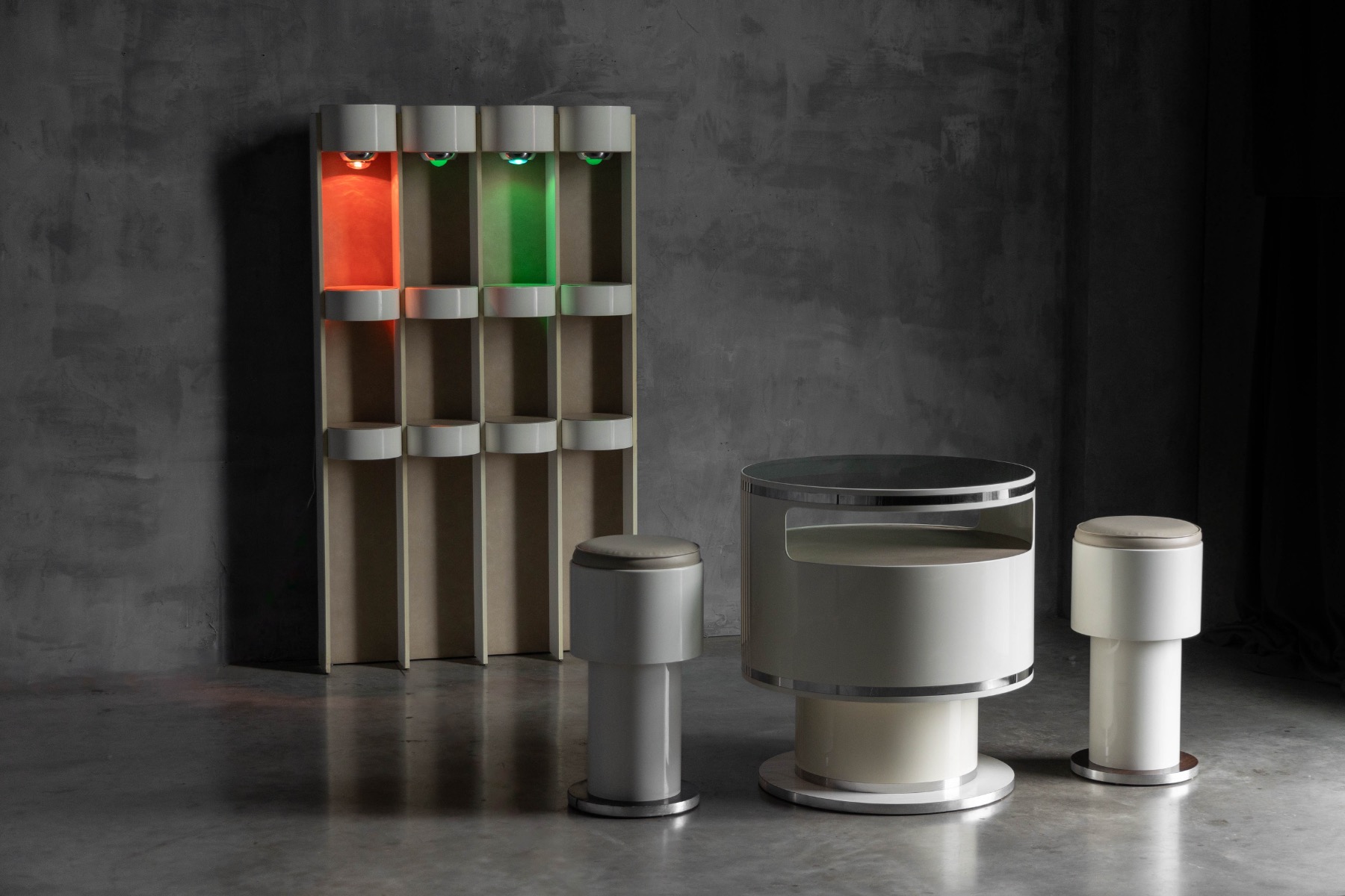 Space Age Modular Bar Set by Joe Colombo, Italy - ca. 1968