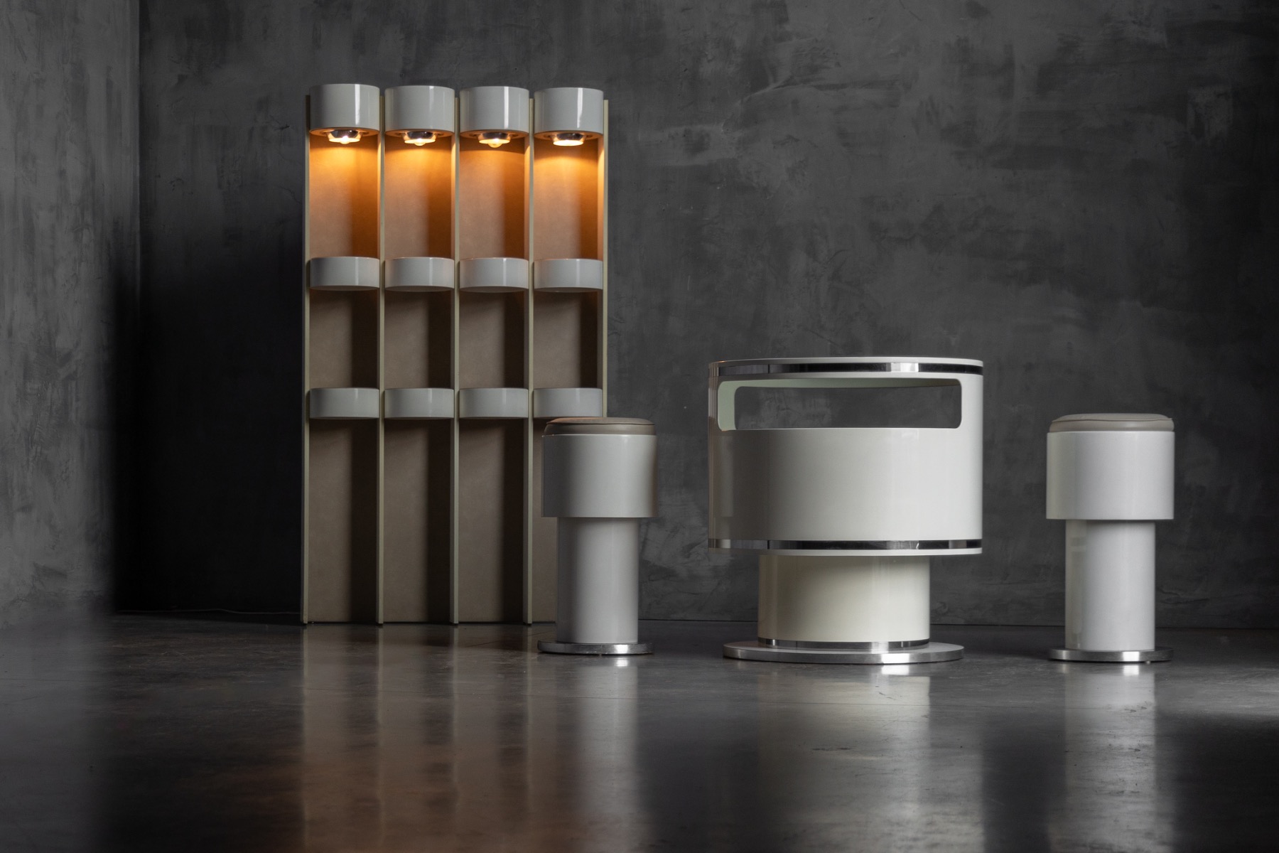 Space Age Modular Bar Set by Joe Colombo, Italy - ca. 1968