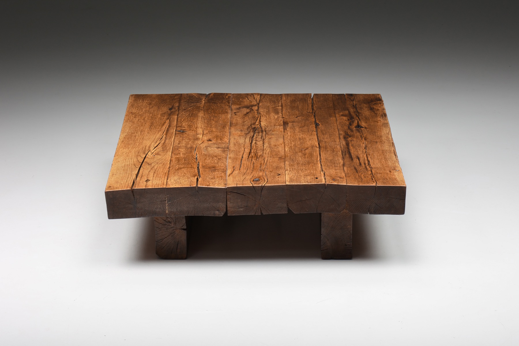 Square Wabi Sabi Coffee Table - 1950's