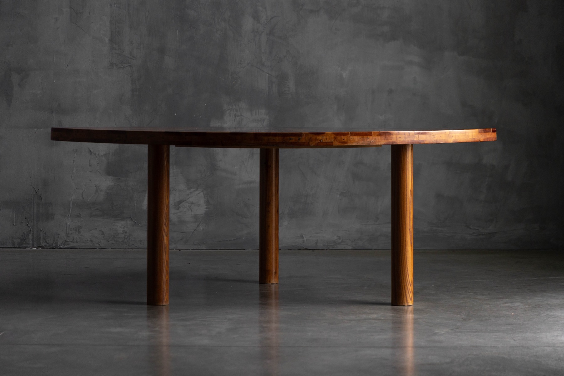 Sunburst Marquetry Corner Table, France - 1980s