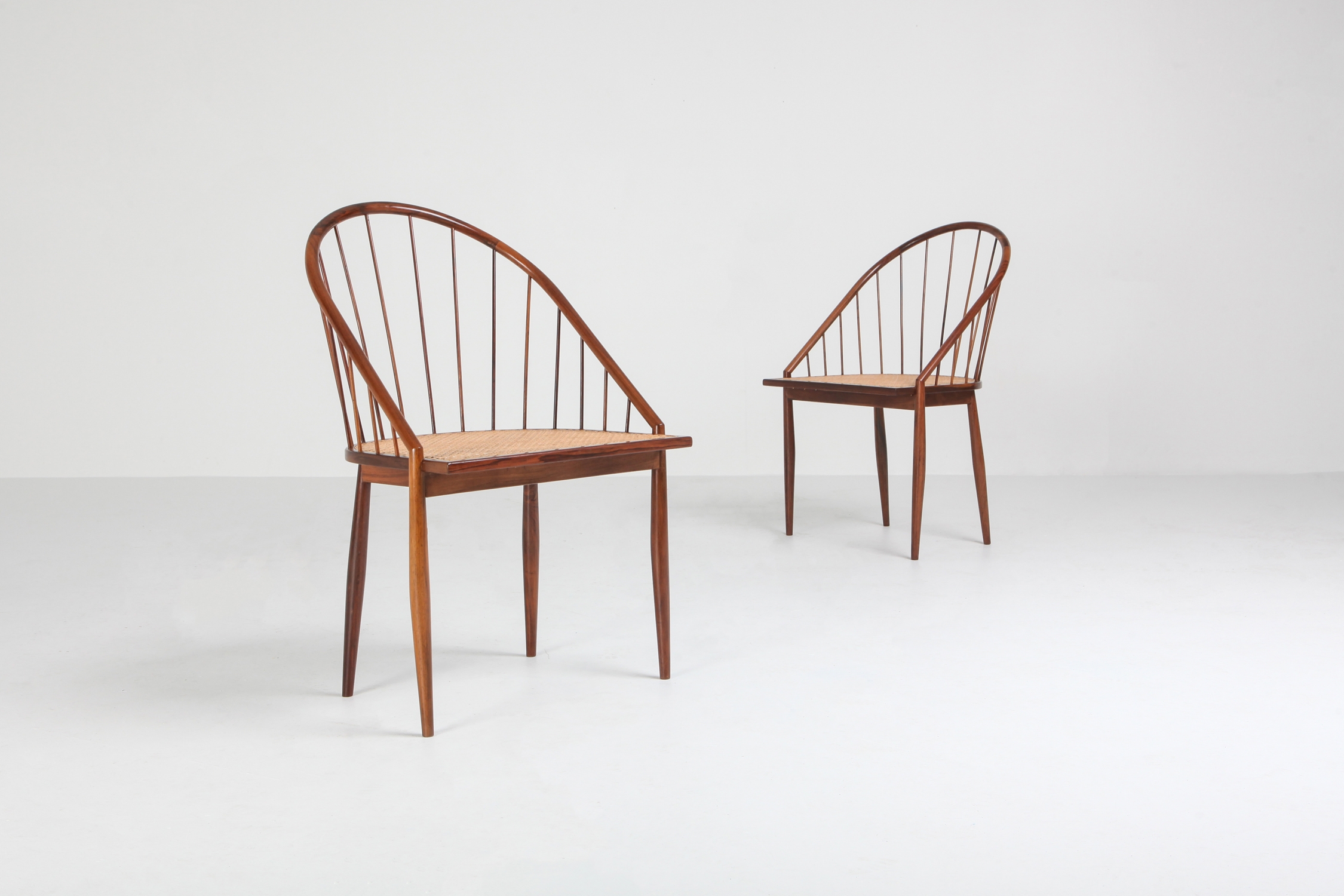 Joaquim Tenreiro Cadeiras Curva Dining Chairs - 1960s