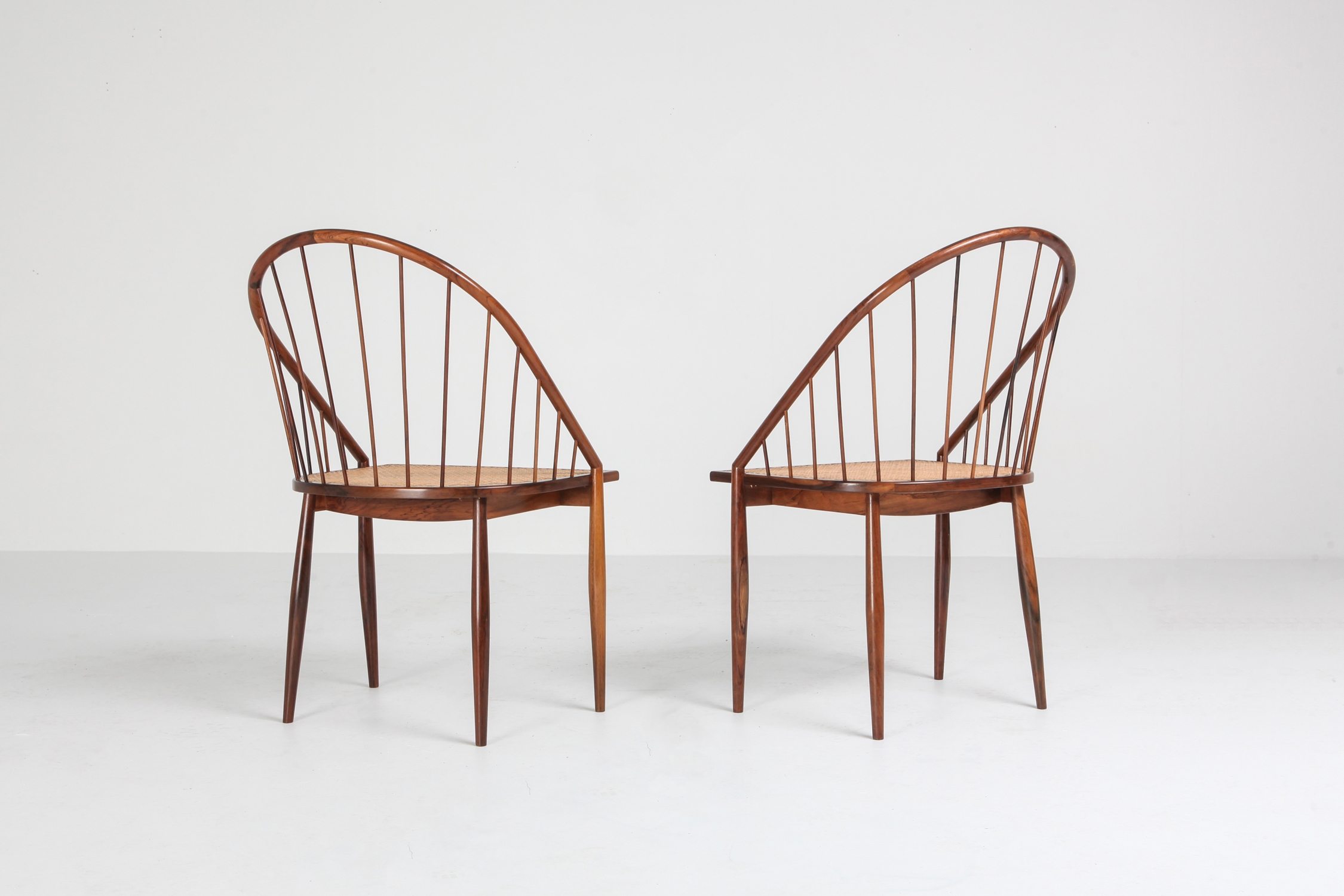 Joaquim Tenreiro Cadeiras Curva Dining Chairs - 1960s