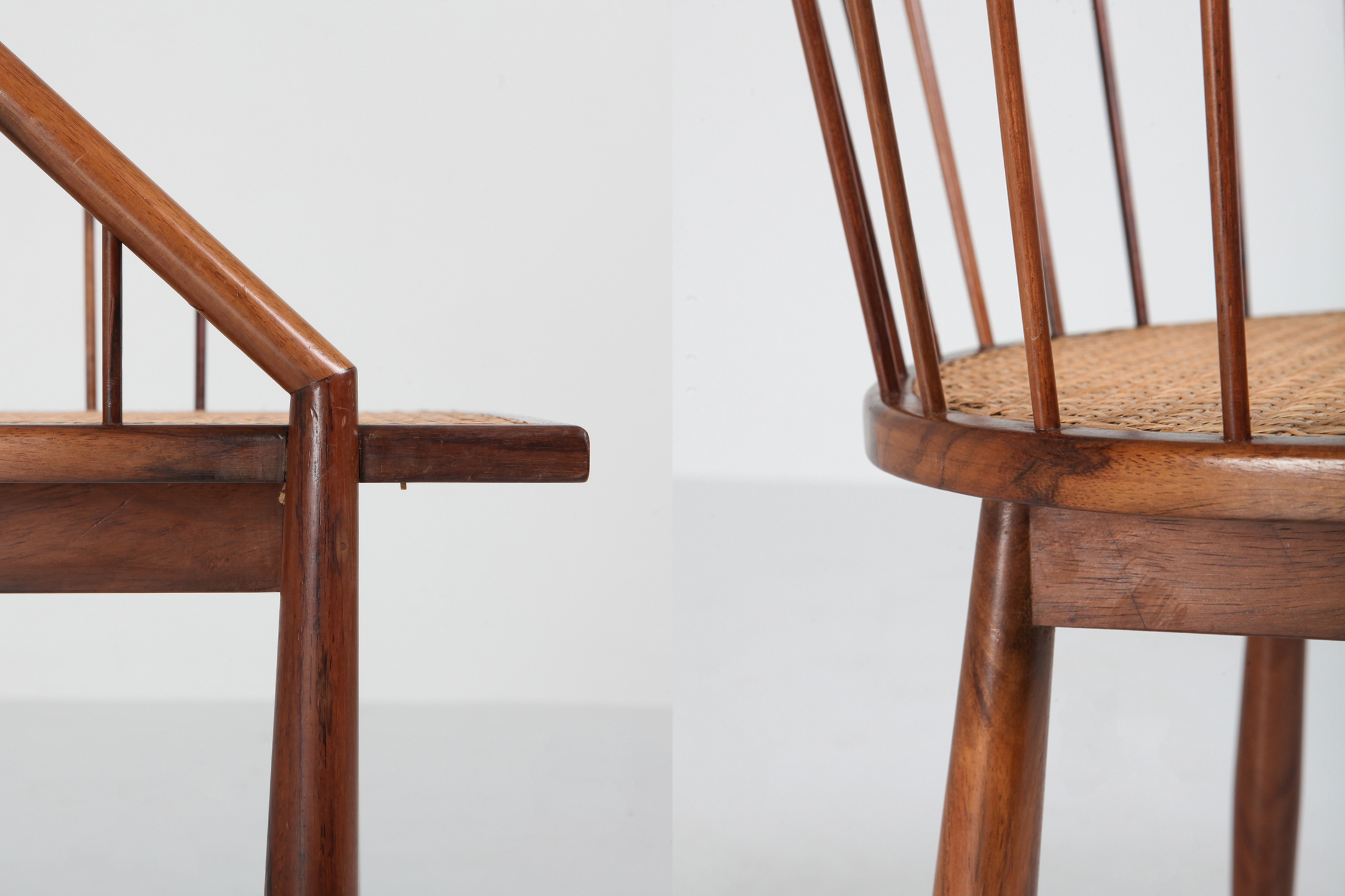 Joaquim Tenreiro Cadeiras Curva Dining Chairs - 1960s