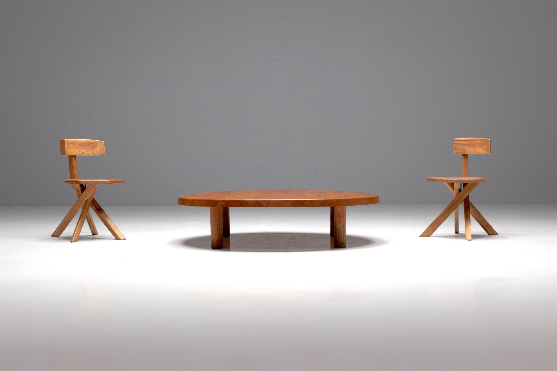 T02P Coffee Table by Pierre Chapo - 1960s