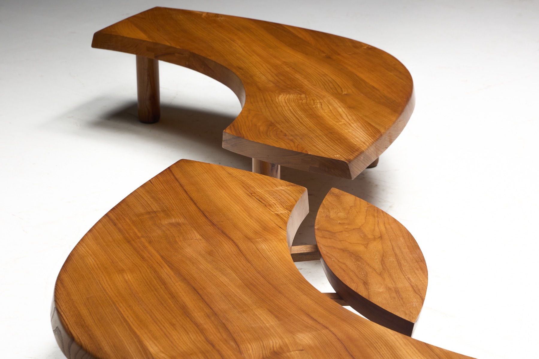  T22C L'oeil Coffee Table by Pierre Chapo, France - 1972