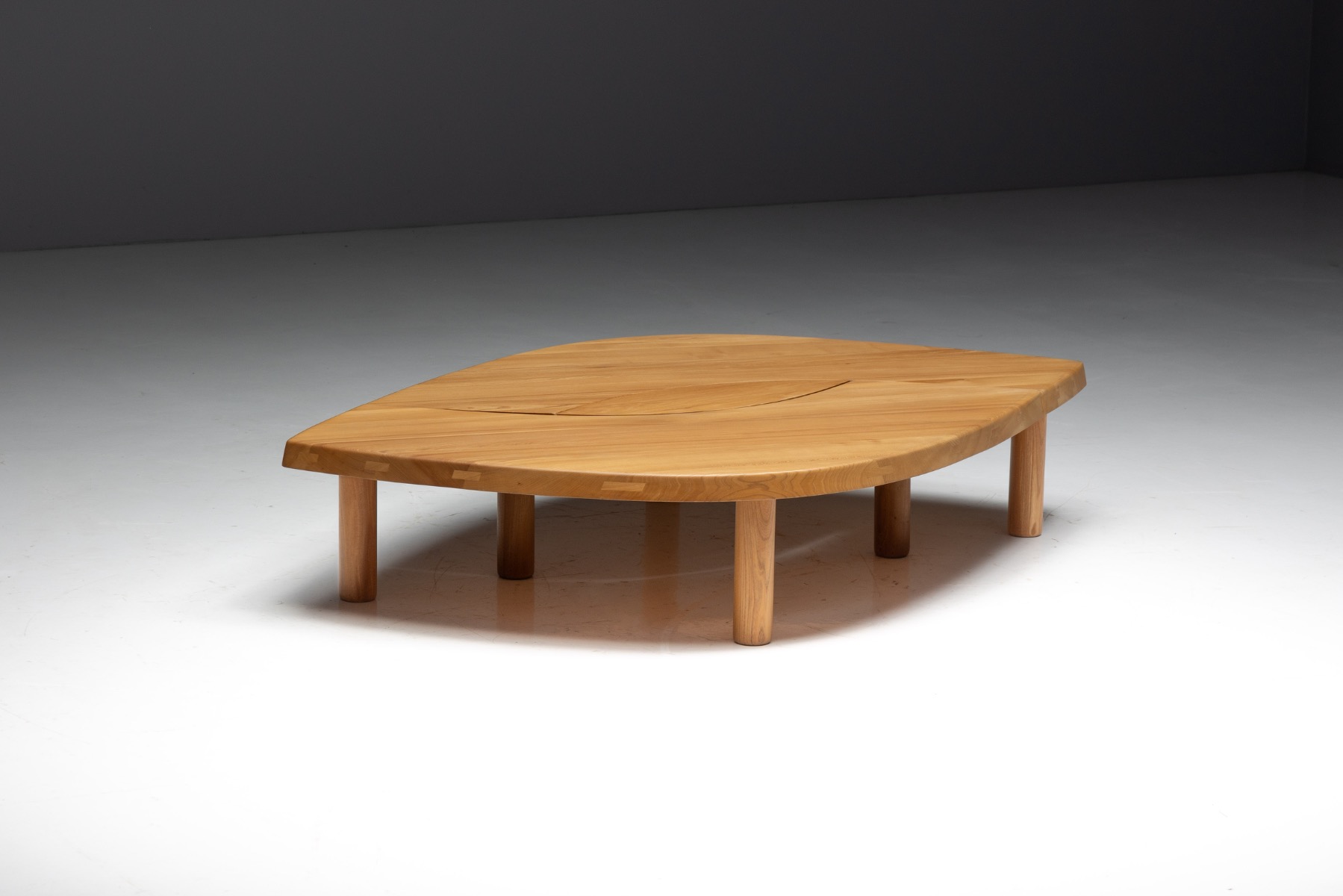T22C L'oeil Coffee Table by Pierre Chapo, France  - 1972