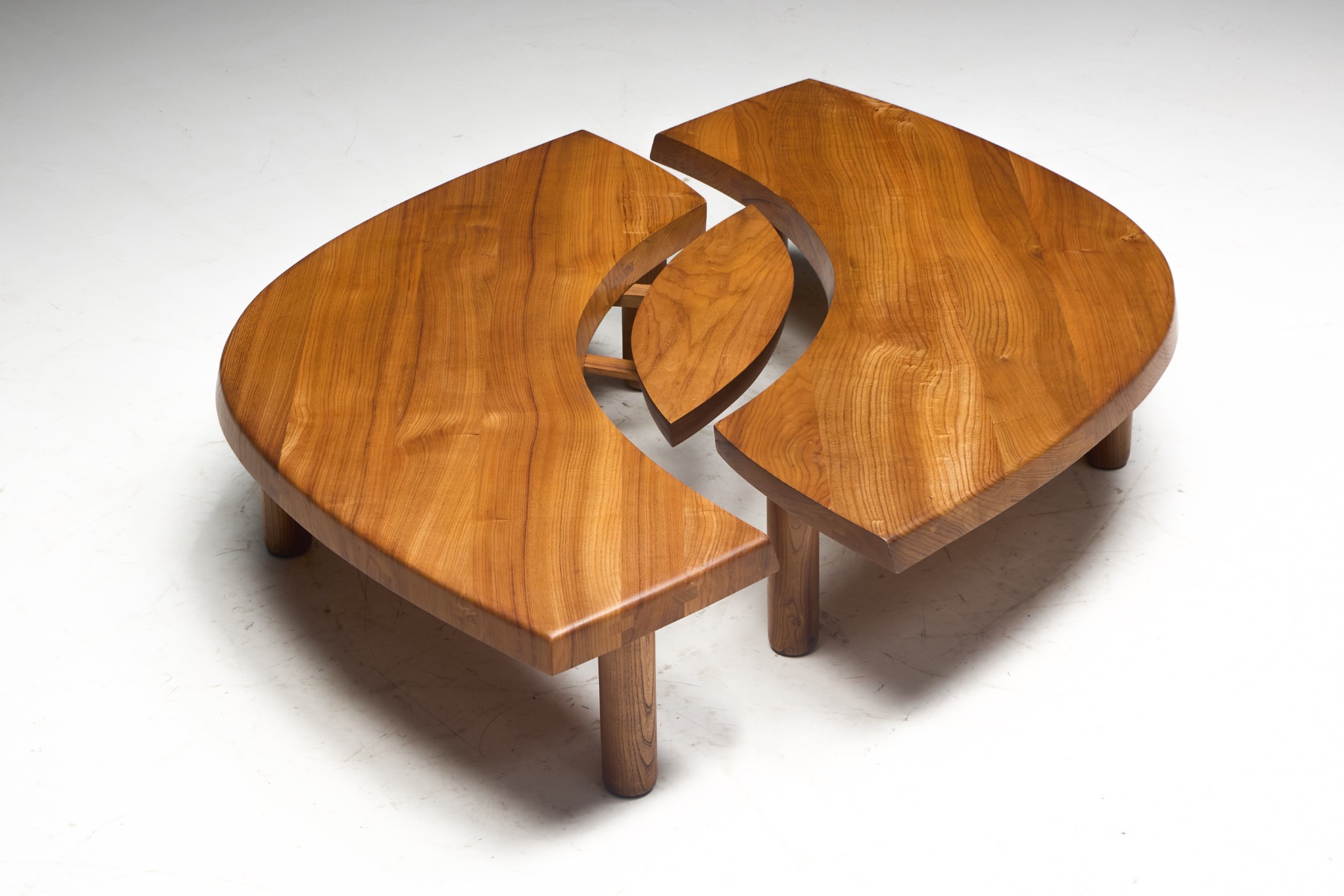  T22C L'oeil Coffee Table by Pierre Chapo, France - 1972