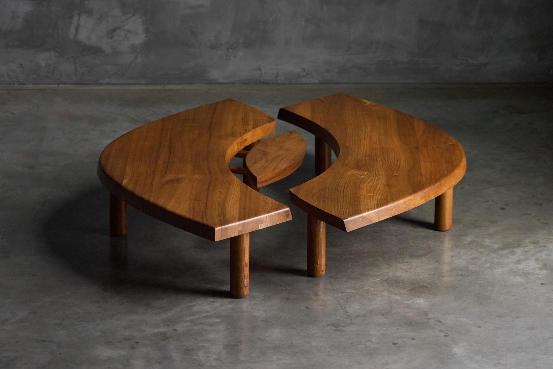  T22C L'oeil Coffee Table by Pierre Chapo, France - 1972