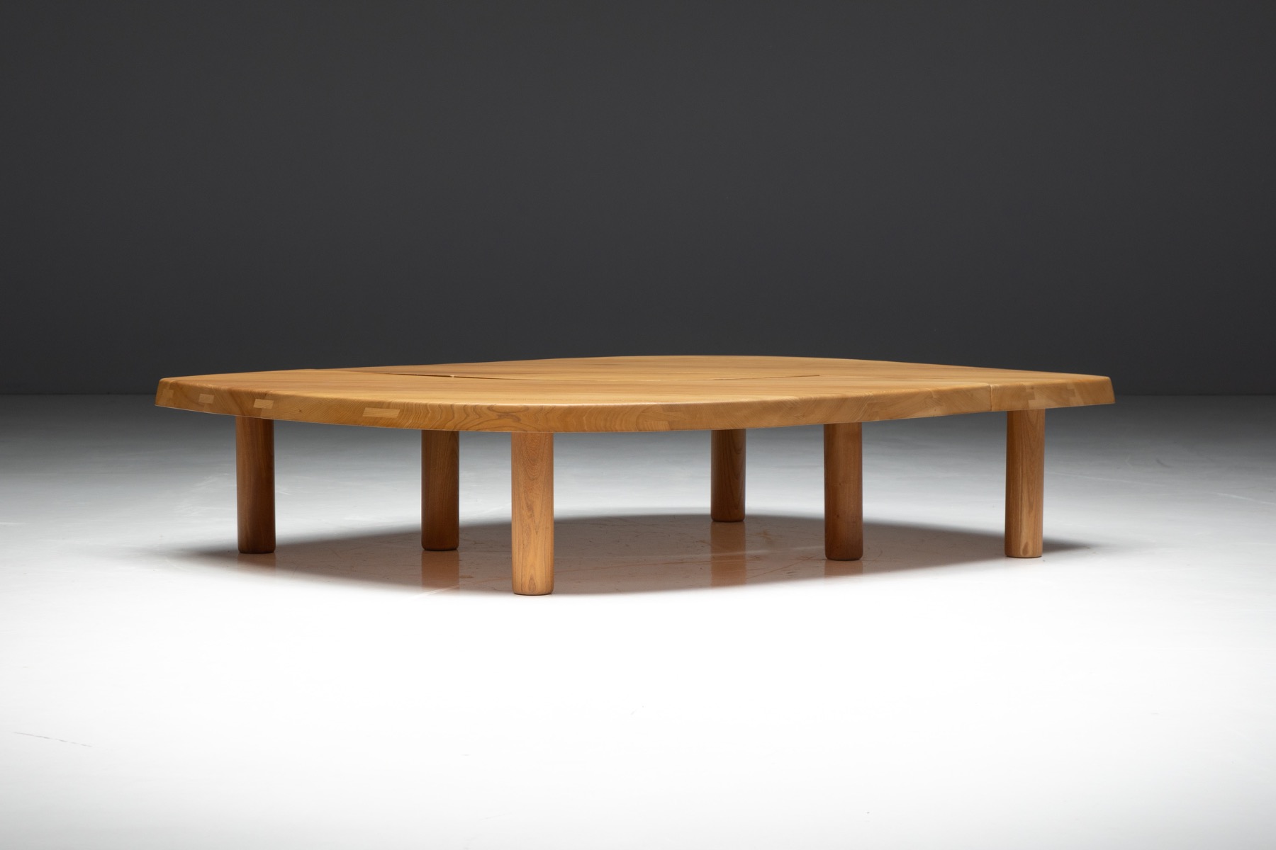 T22C L'oeil Coffee Table by Pierre Chapo, France  - 1972