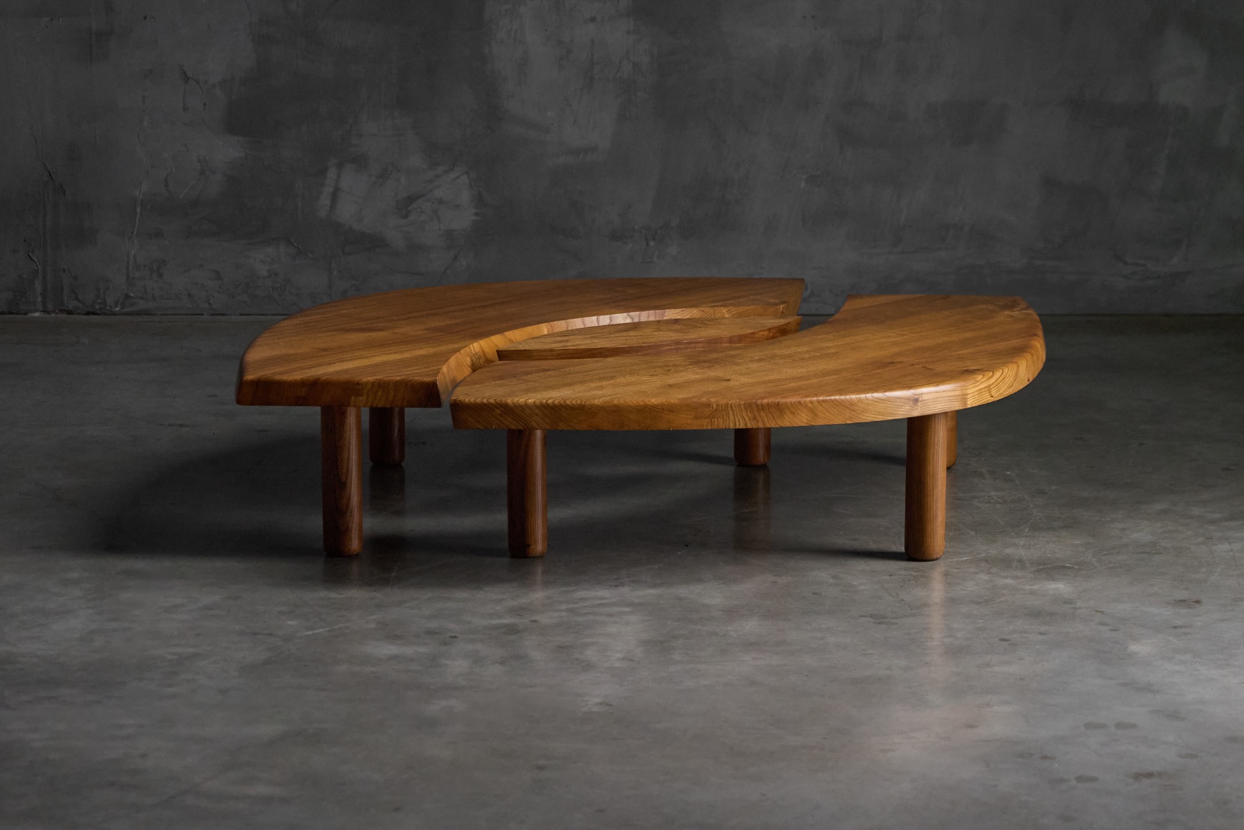  T22C L'oeil Coffee Table by Pierre Chapo, France - 1972