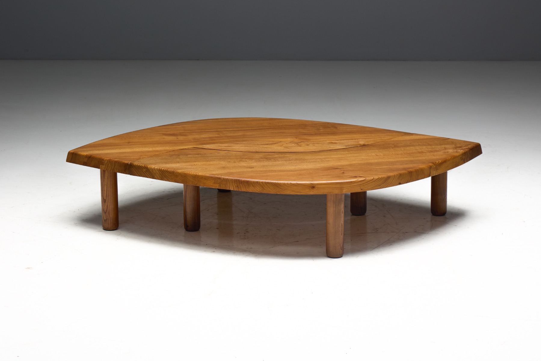  T22C L'oeil Coffee Table by Pierre Chapo, France - 1972