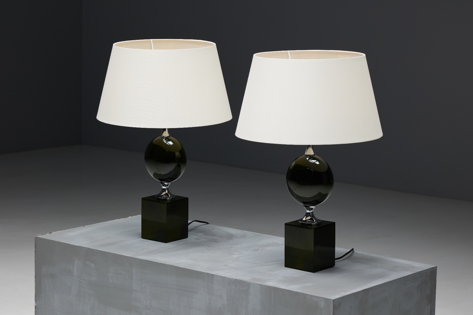 Table Lamps by Philippe Barbier - 1970s