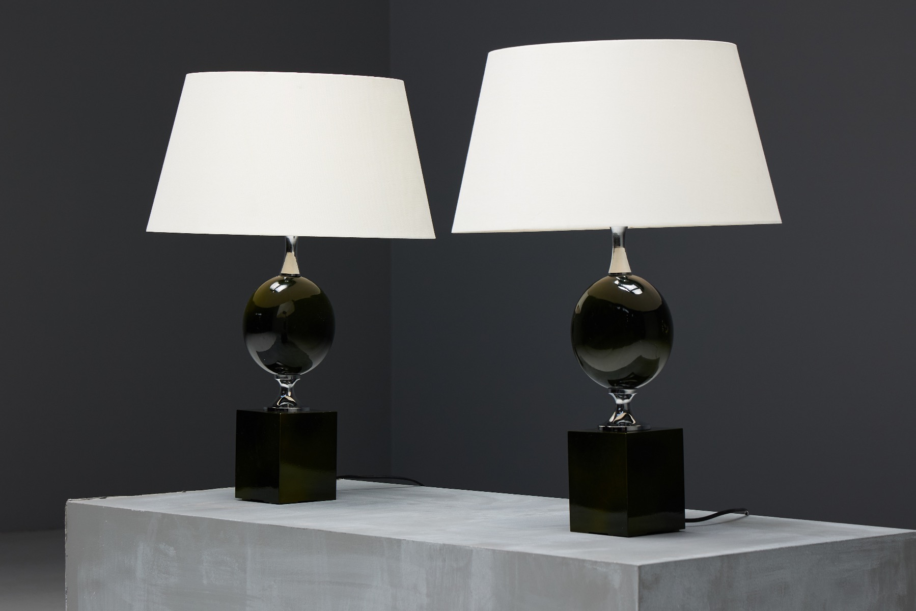 Table Lamps by Philippe Barbier - 1970s