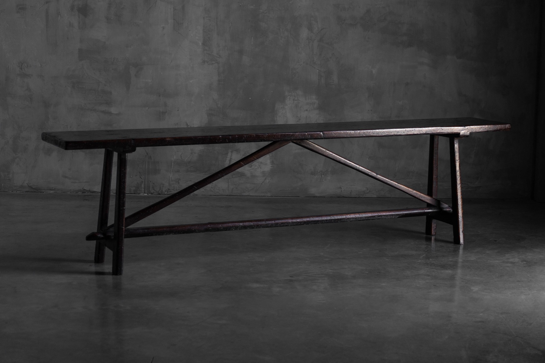 Rustic Vernacular Console Table, France - Early 20th Century
