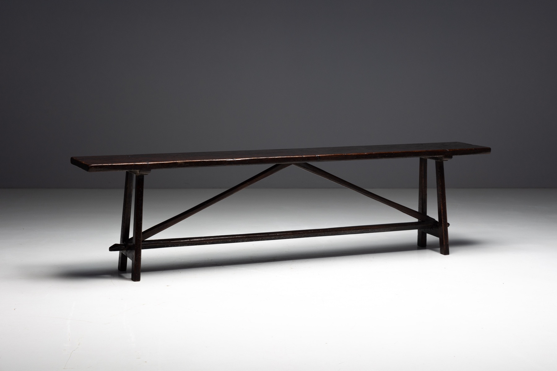 Rustic Vernacular Console Table, France - Early 20th Century