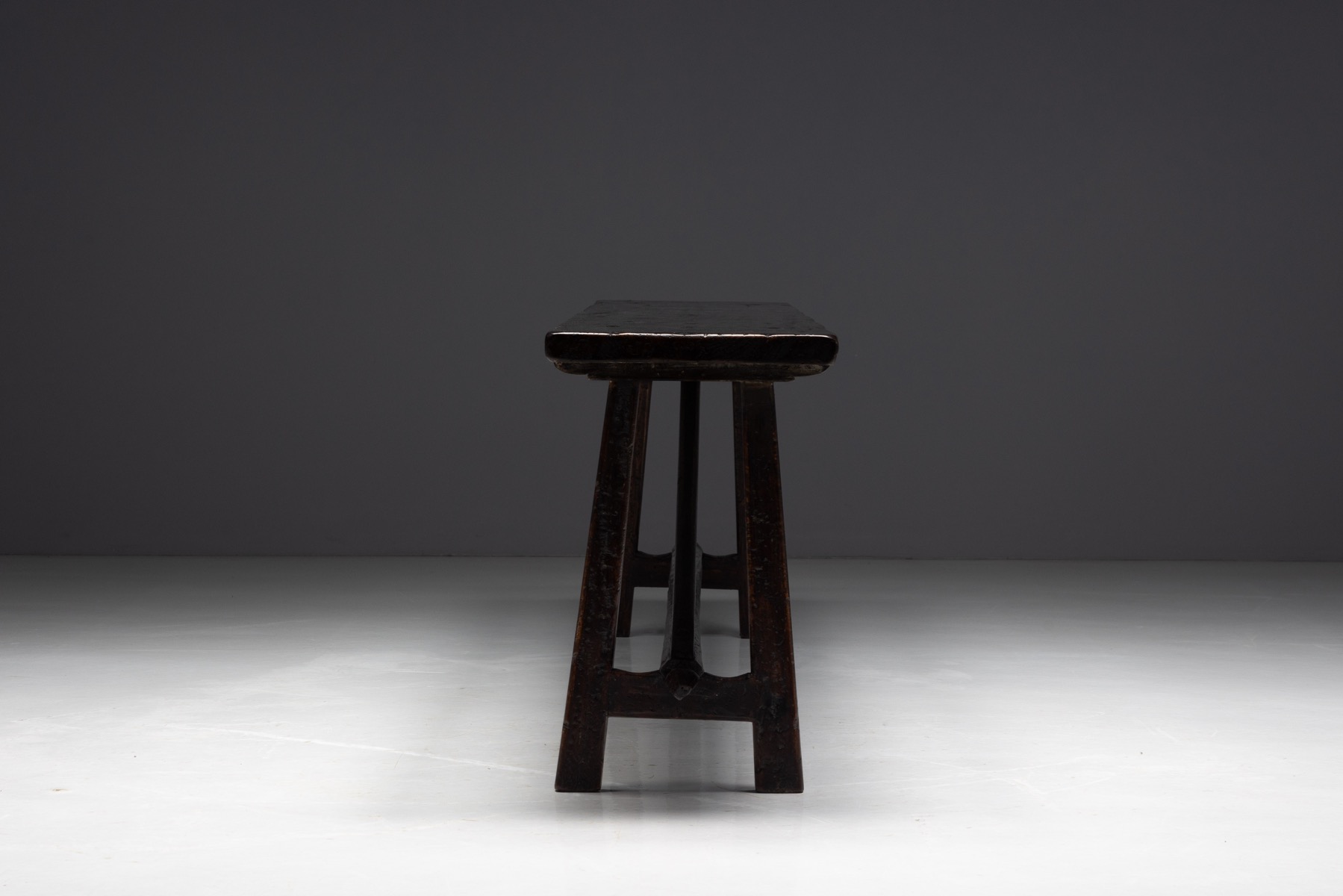 Rustic Vernacular Console Table, France - Early 20th Century