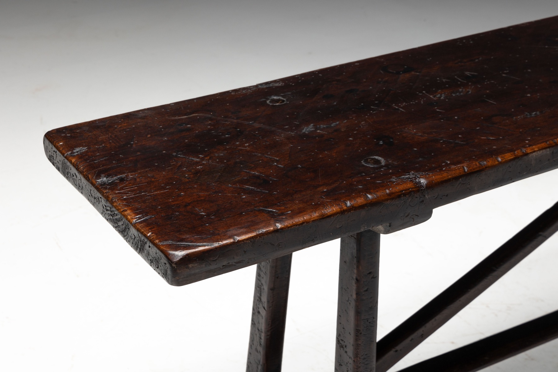 Rustic Vernacular Console Table, France - Early 20th Century