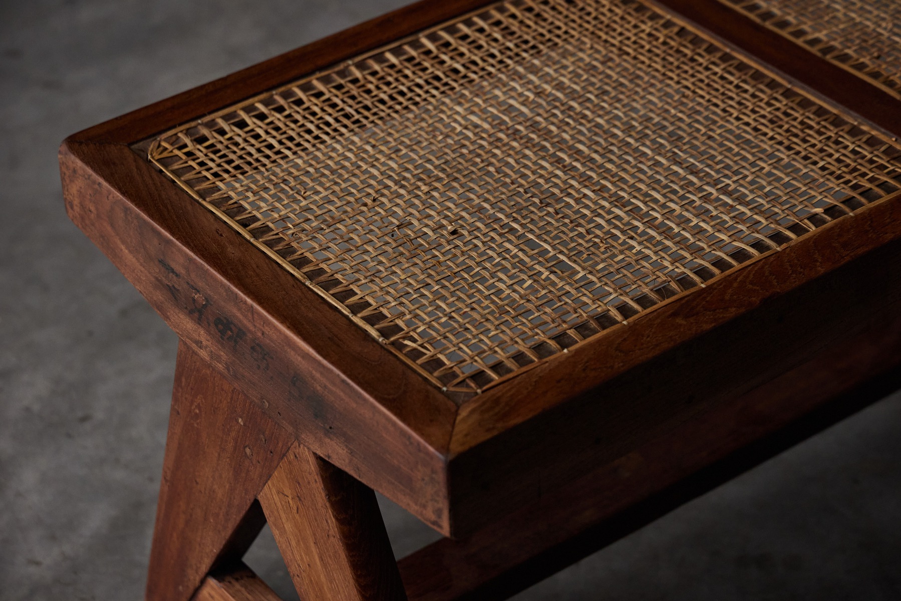 Teak Bench PJ-SI-33B by Pierre Jeanneret - 1950s