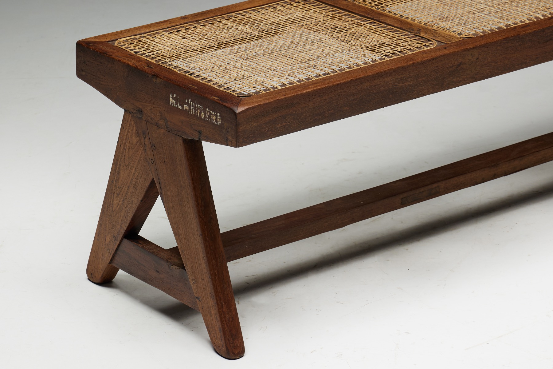 Teak Bench PJ-SI-33B by Pierre Jeanneret - 1950s