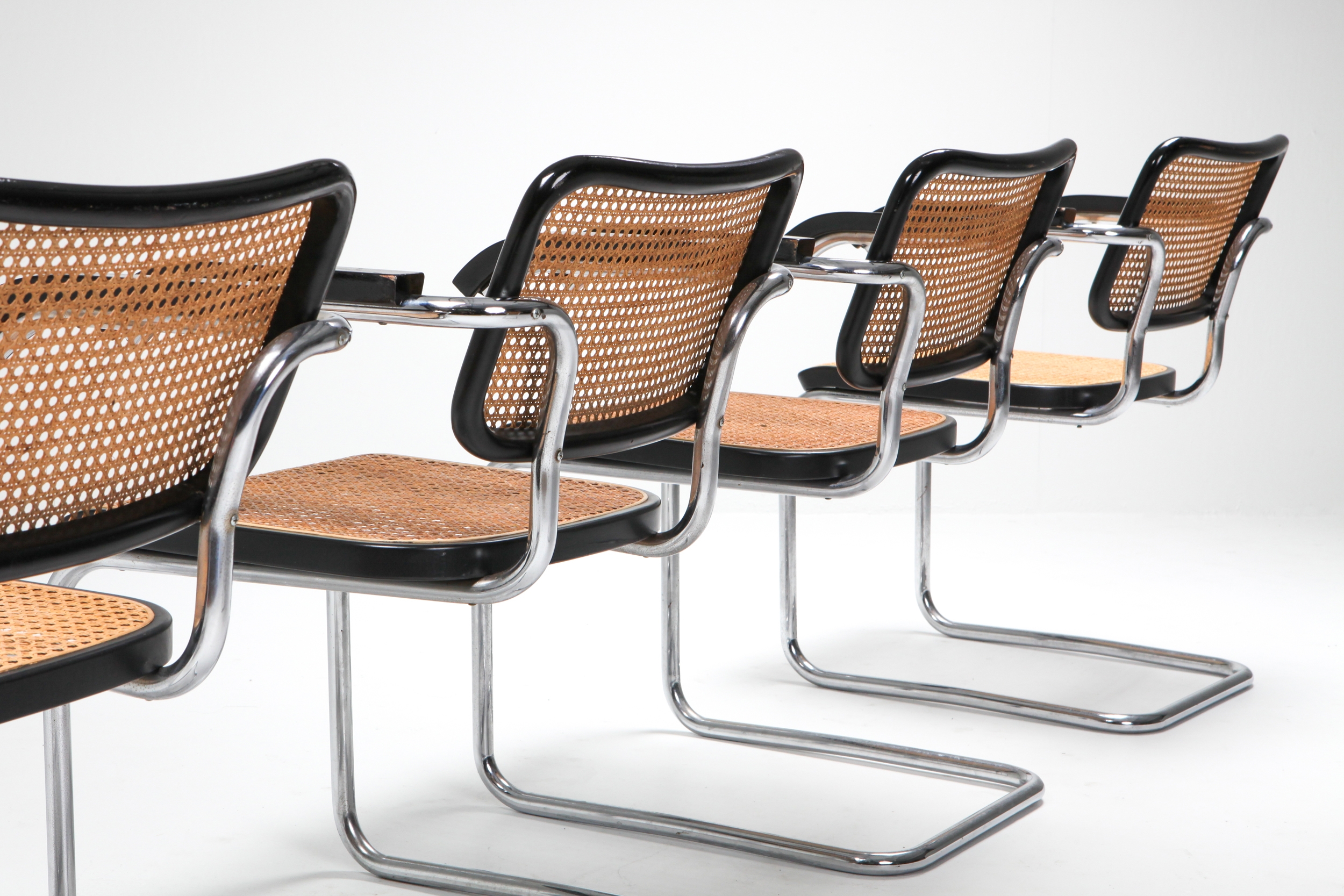 Cesca dining chairs 'B64' Marcel Breuer for Thonet - 1992