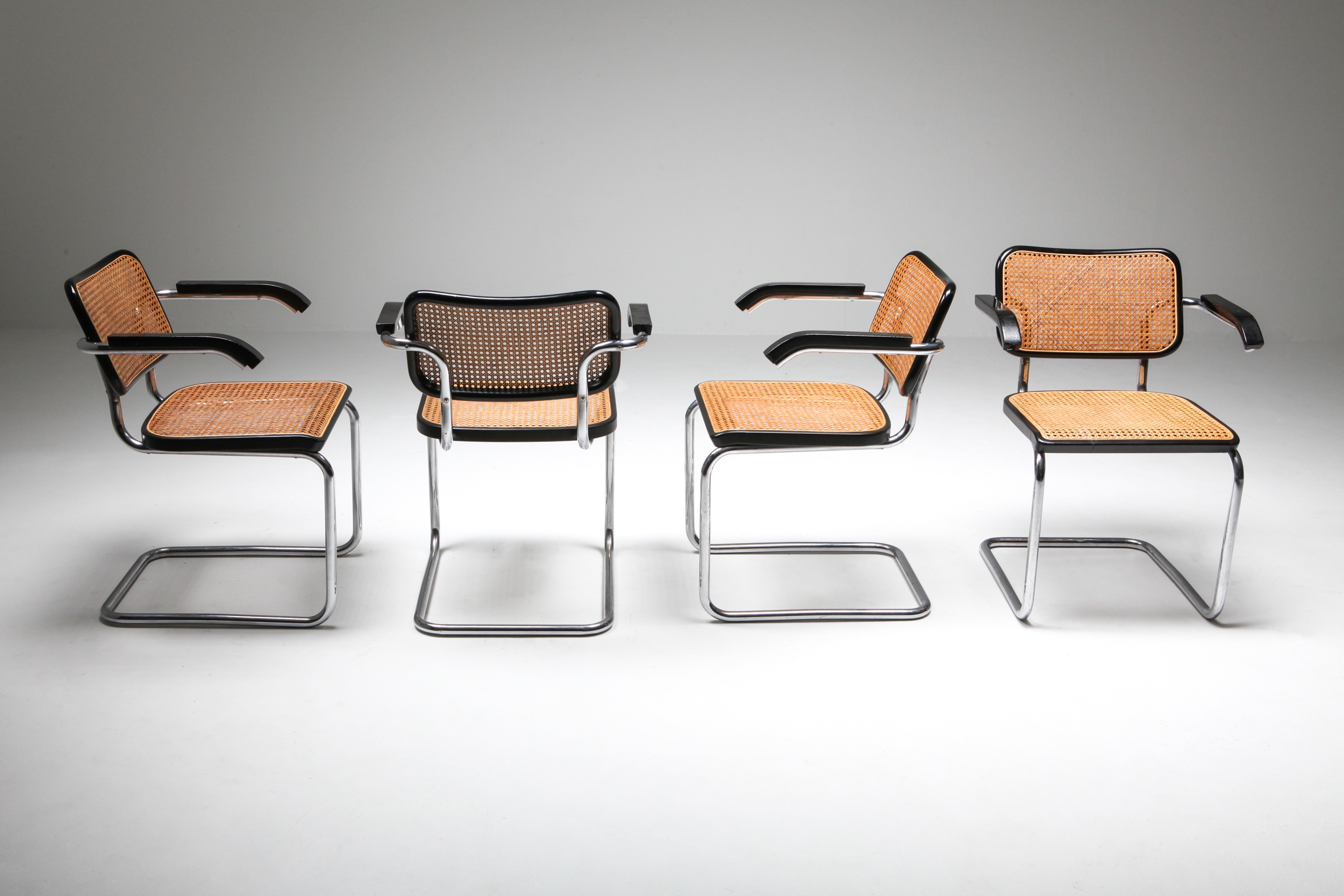 Cesca dining chairs 'B64' Marcel Breuer for Thonet - 1992