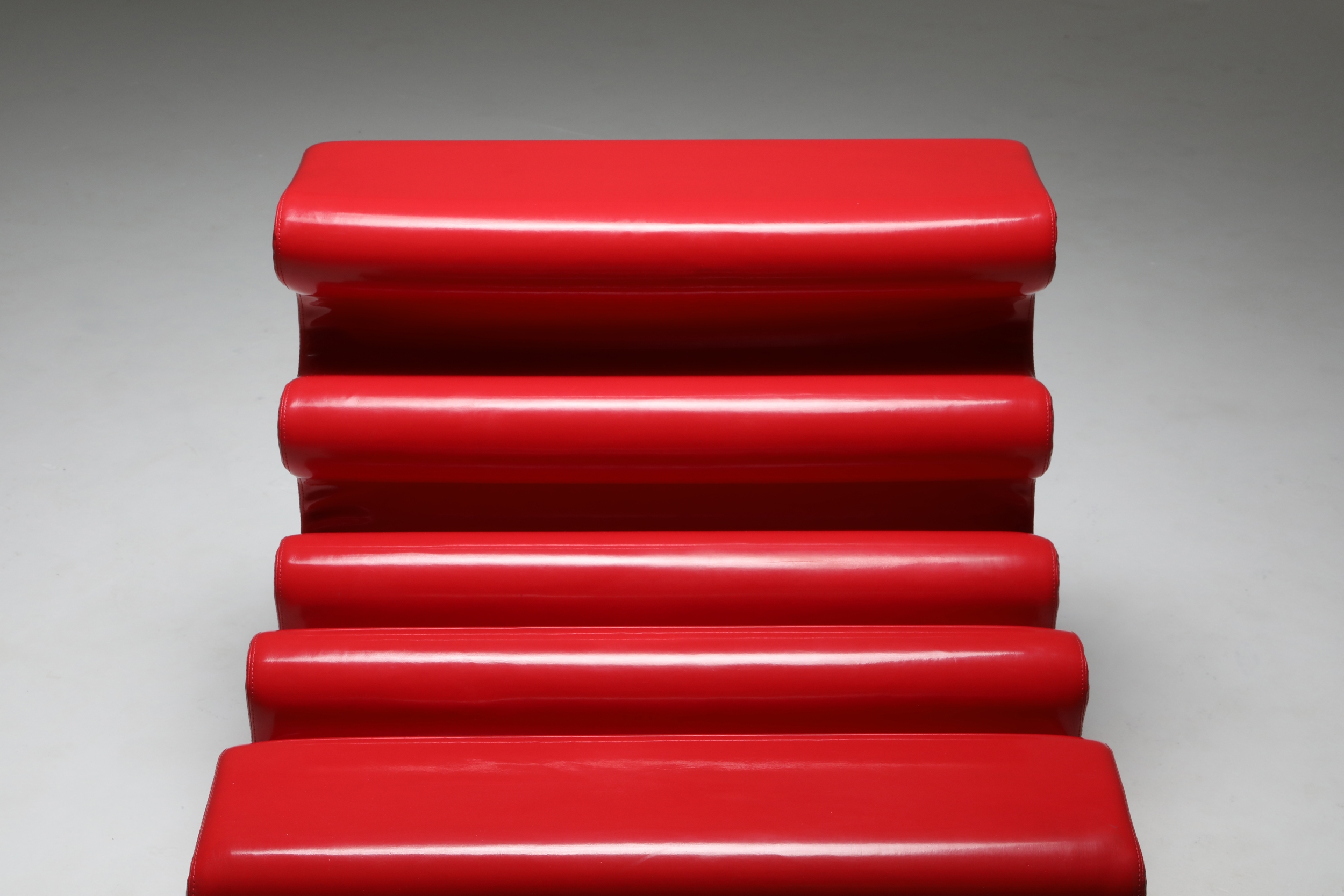 Karelia Red Lounge Chair by Liisi Beckmann for Zanotta - 1960s