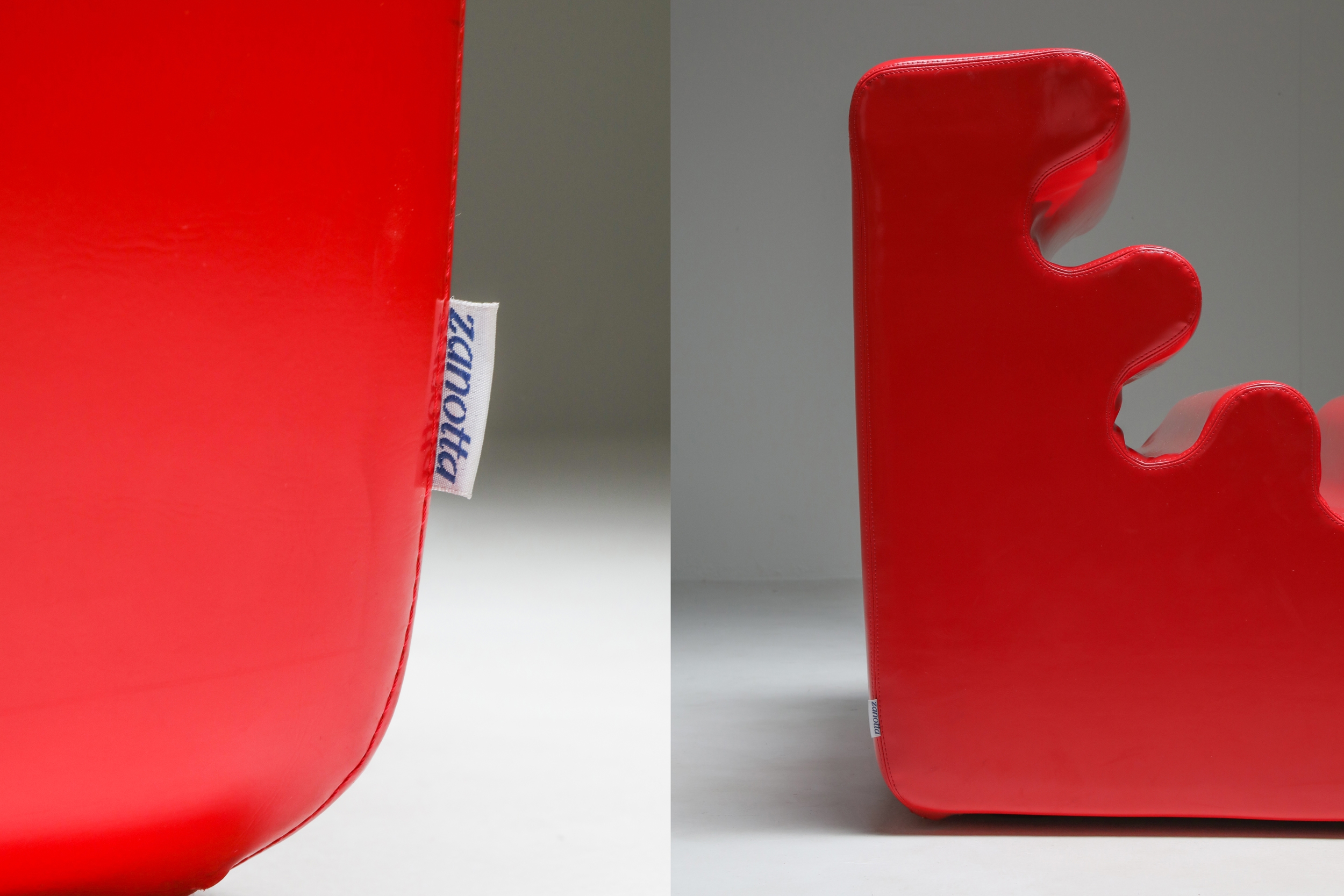 Karelia Red Lounge Chair by Liisi Beckmann for Zanotta - 1960s