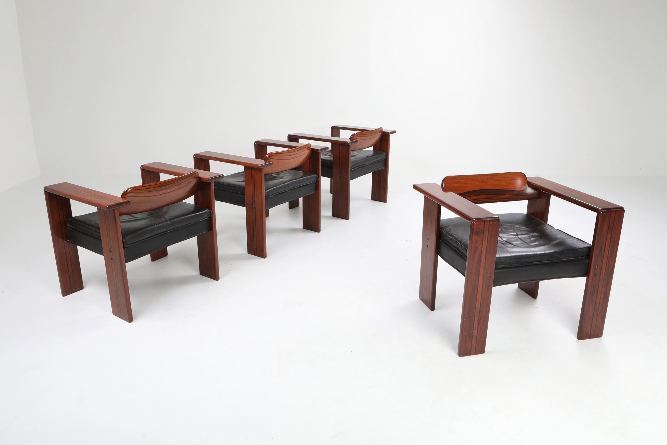 Artona armchairs by Afra & Tobia Scarpa for Maxalto - 1975