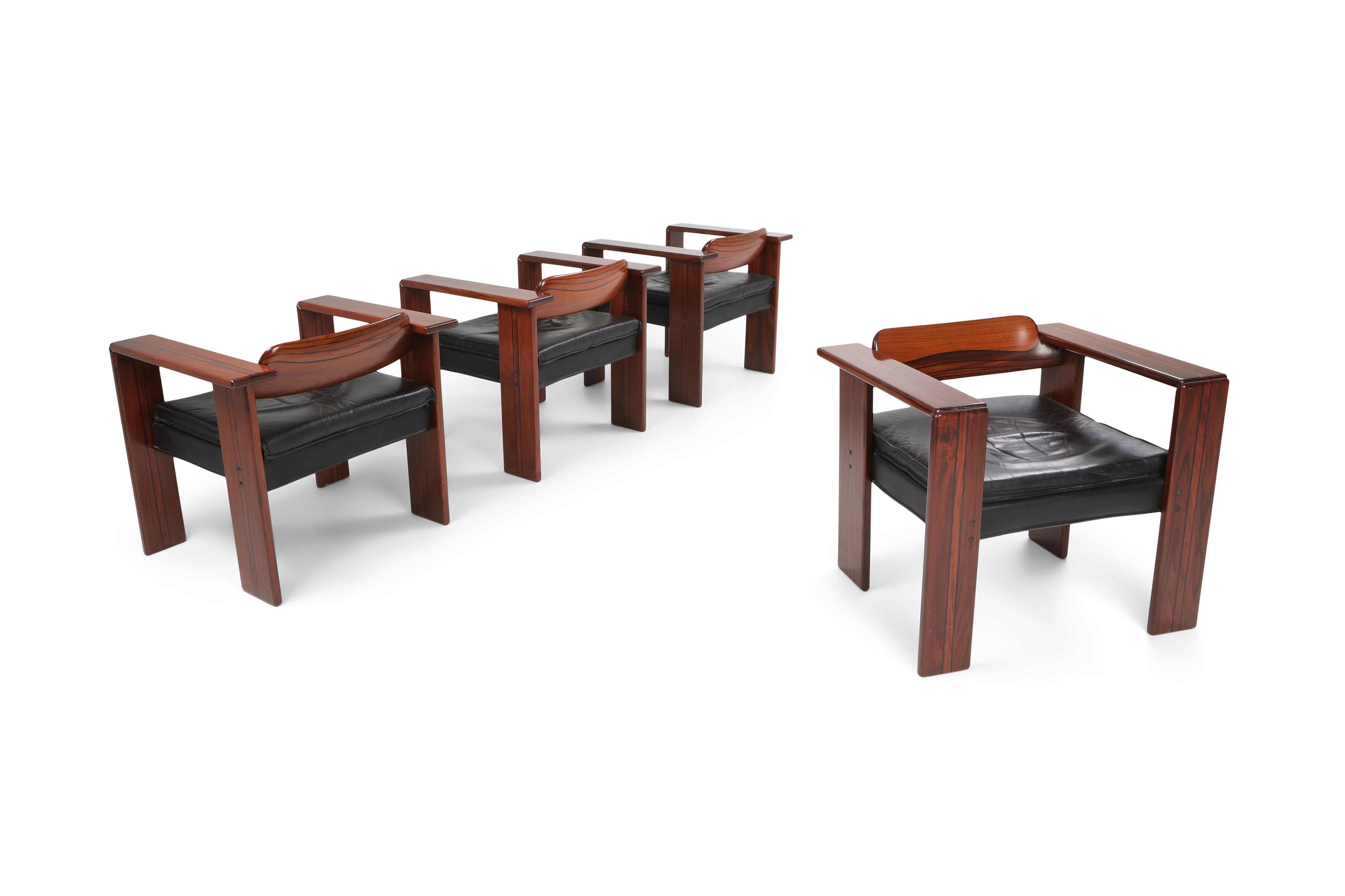 Artona armchairs by Afra & Tobia Scarpa for Maxalto - 1975