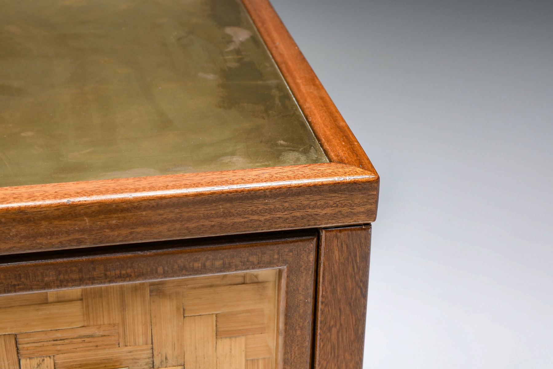 Traditional Japanese Side Bar, Cabinet with Drawers - 1970's