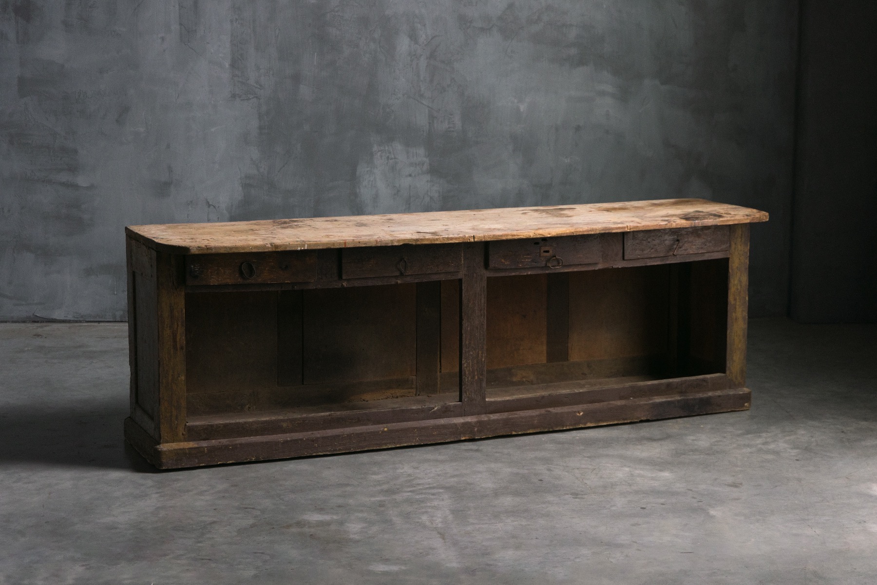 Travail Populaire Counter or Workbench - 19th Century